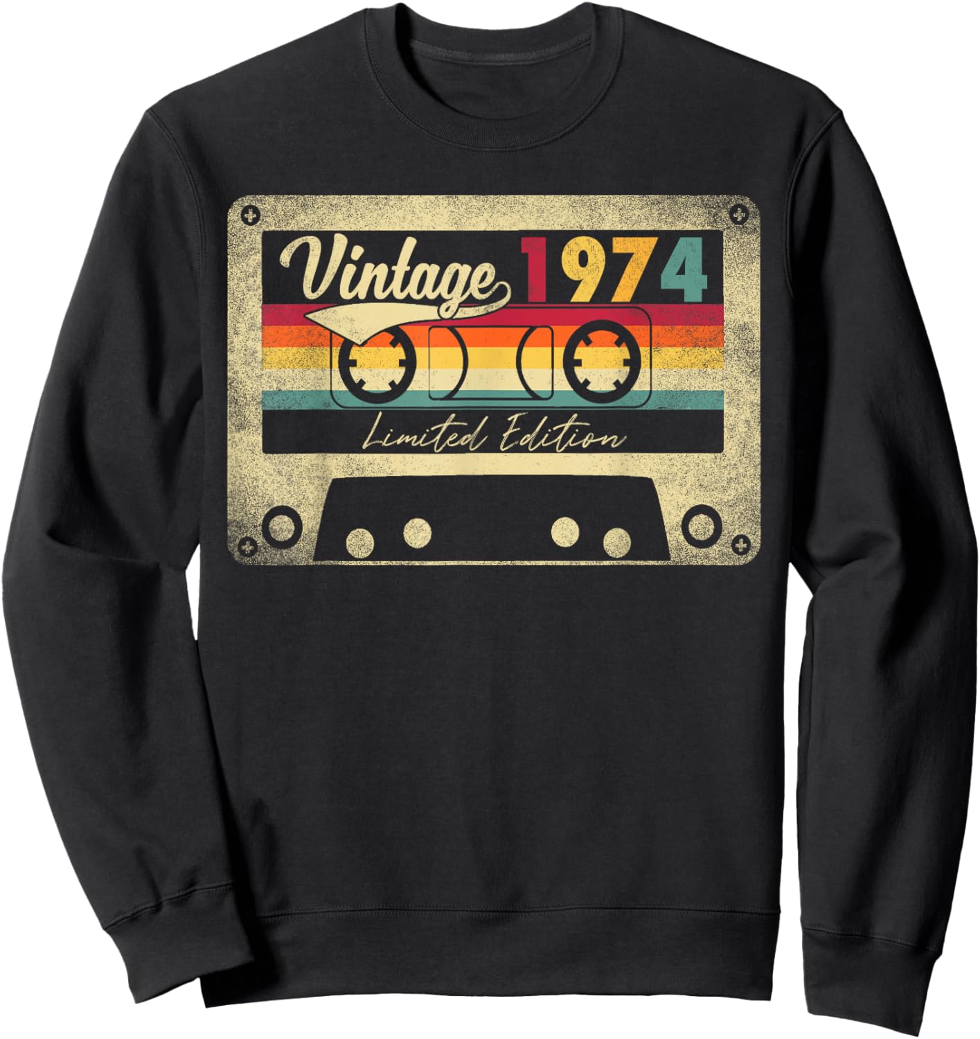 Limited Edition Vintage Best Of 1974 48th Birthday Gift Sweatshirt - Sweatshirt | Black