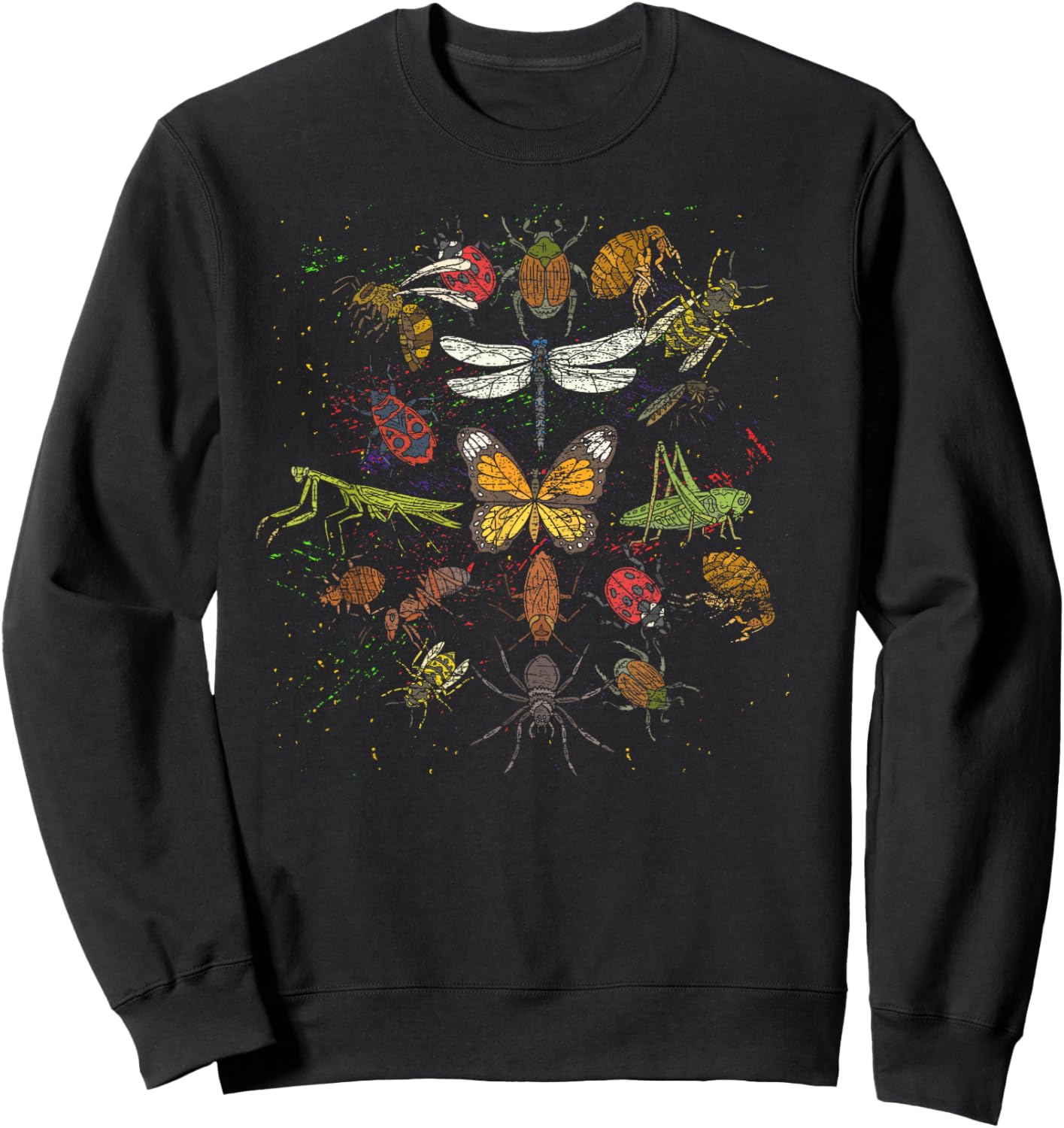 Bug Collection Entomologist Biologist Beetle Insect Bug Sweatshirt - Sweatshirt | Black
