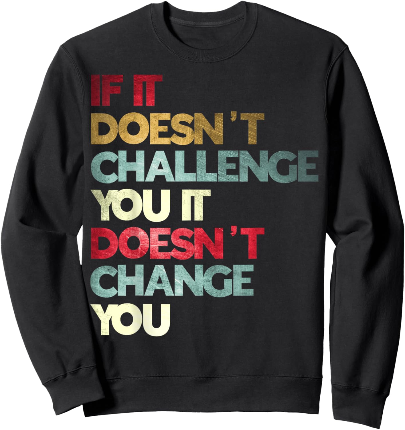 Gym Quote Clothing Women's Classic Fit Black Gym Motivation Sweatshirt - Sweatshirt | Black