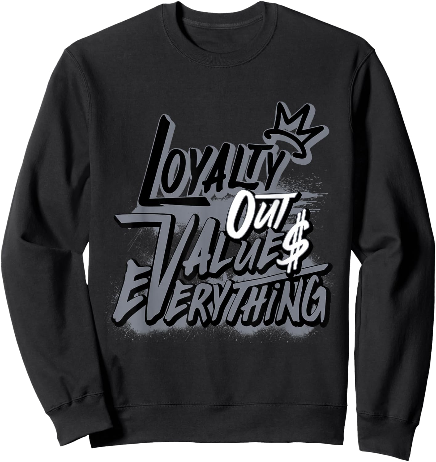 Retro Cool Grey 11s Loyalty Out Value Shoes 11 Cool Grey Sweatshirt - Sweatshirt | Black