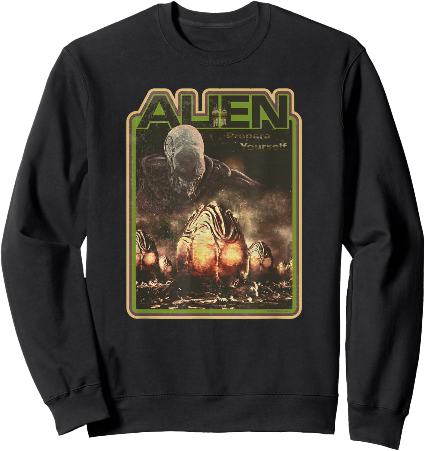 Alien Xenomorph Prepare Yourself Retro Sweatshirt - Sweatshirt | Black