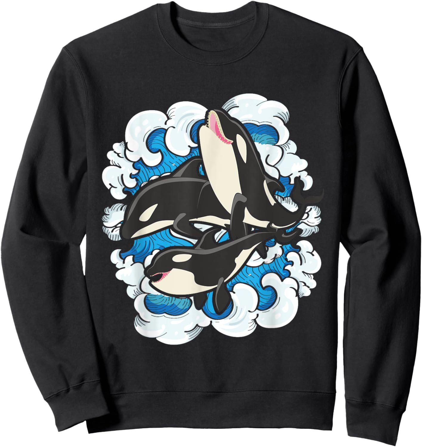 Whale Splash - Whale Lover Whales Marine Biologist Aquarist Sweatshirt - Sweatshirt | Black