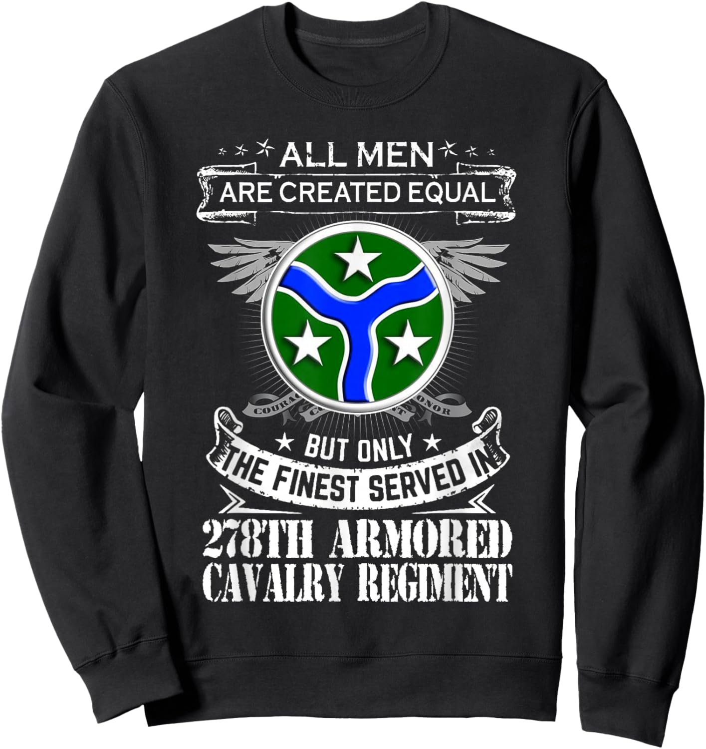278th Armored Cavalry Regiment US Army Sweatshirt - Sweatshirt | Black