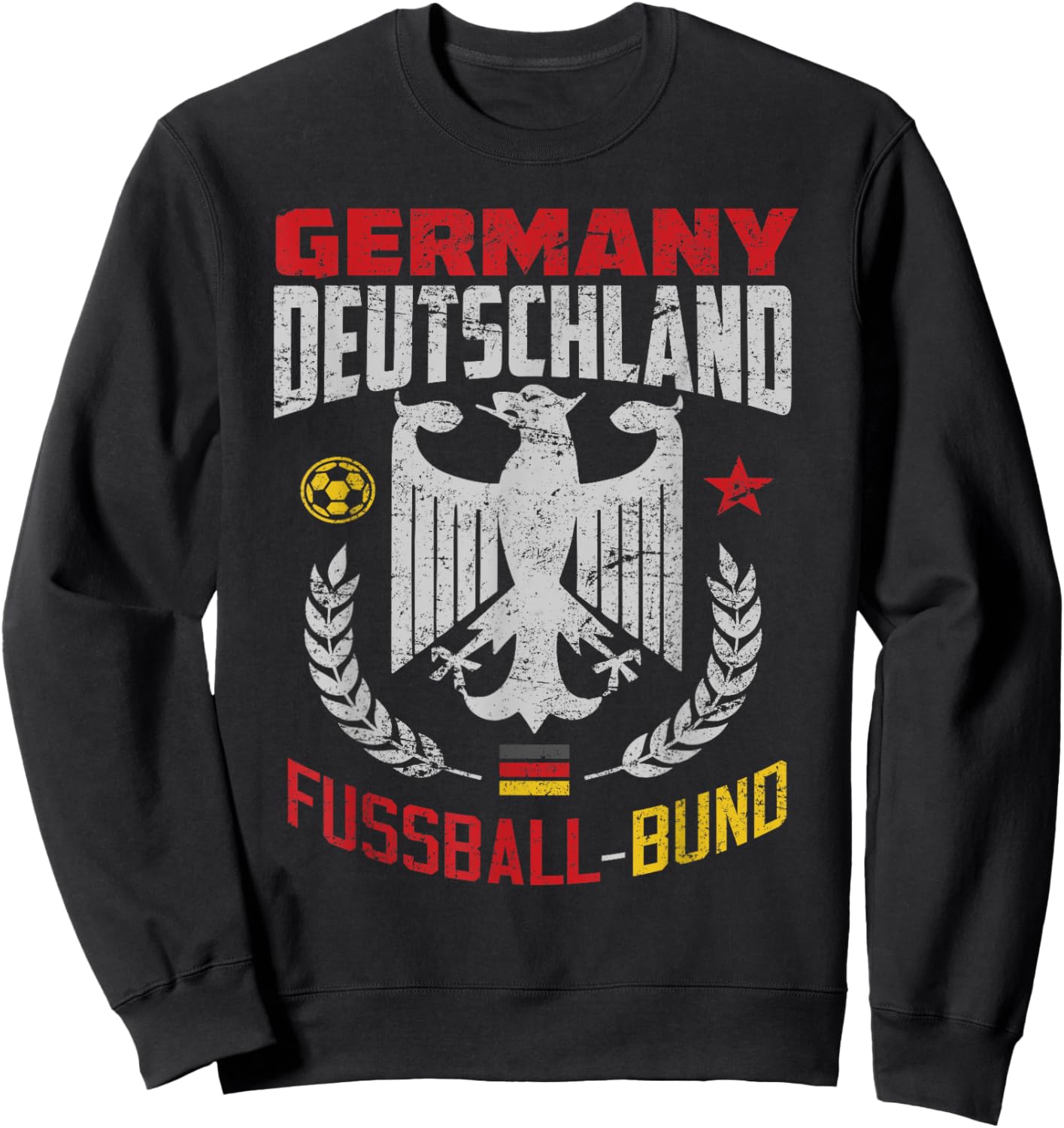 German Football Flag for Germany Germans Soccer Fans Sweatshirt - Sweatshirt | Black