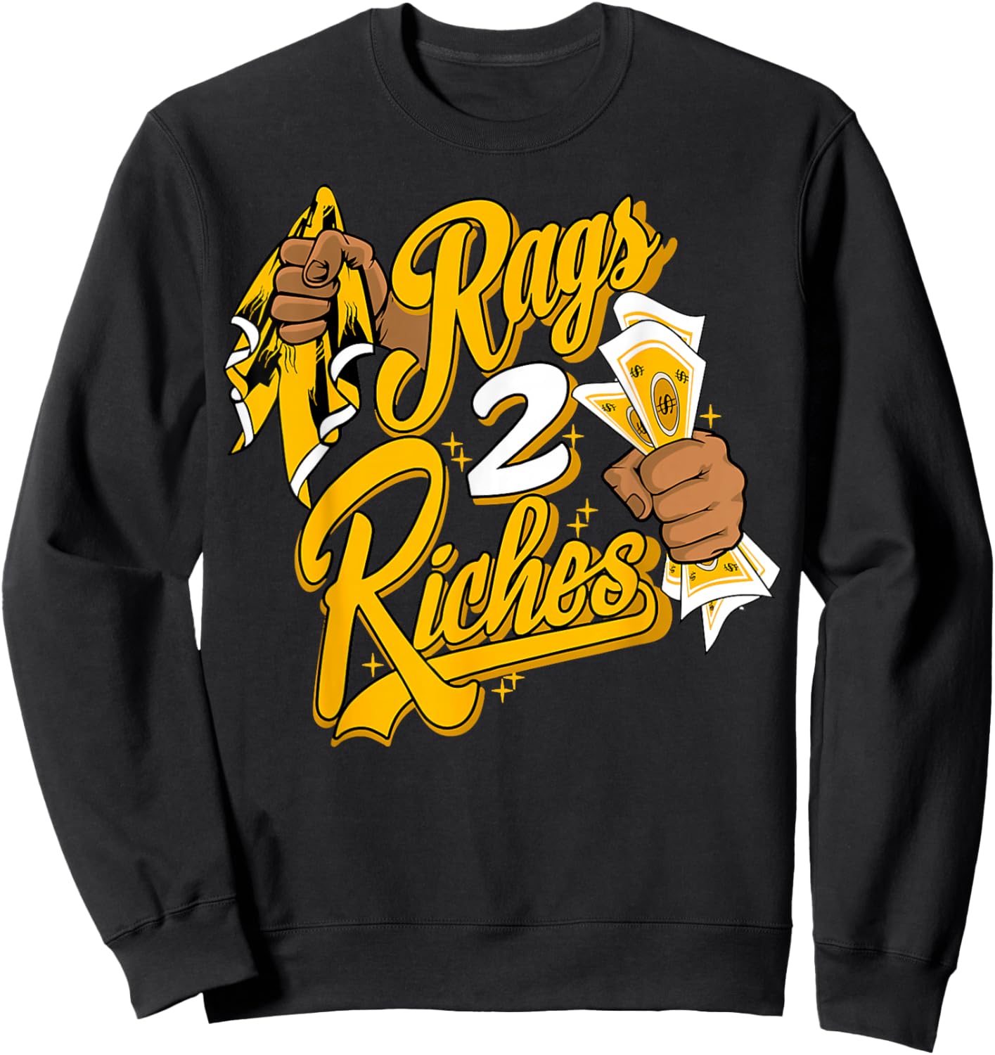 Retro 13 Del Sol Rag 2 Riches Streetwear Del Sol Pack of 13 Sweatshirt - Sweatshirt | Black