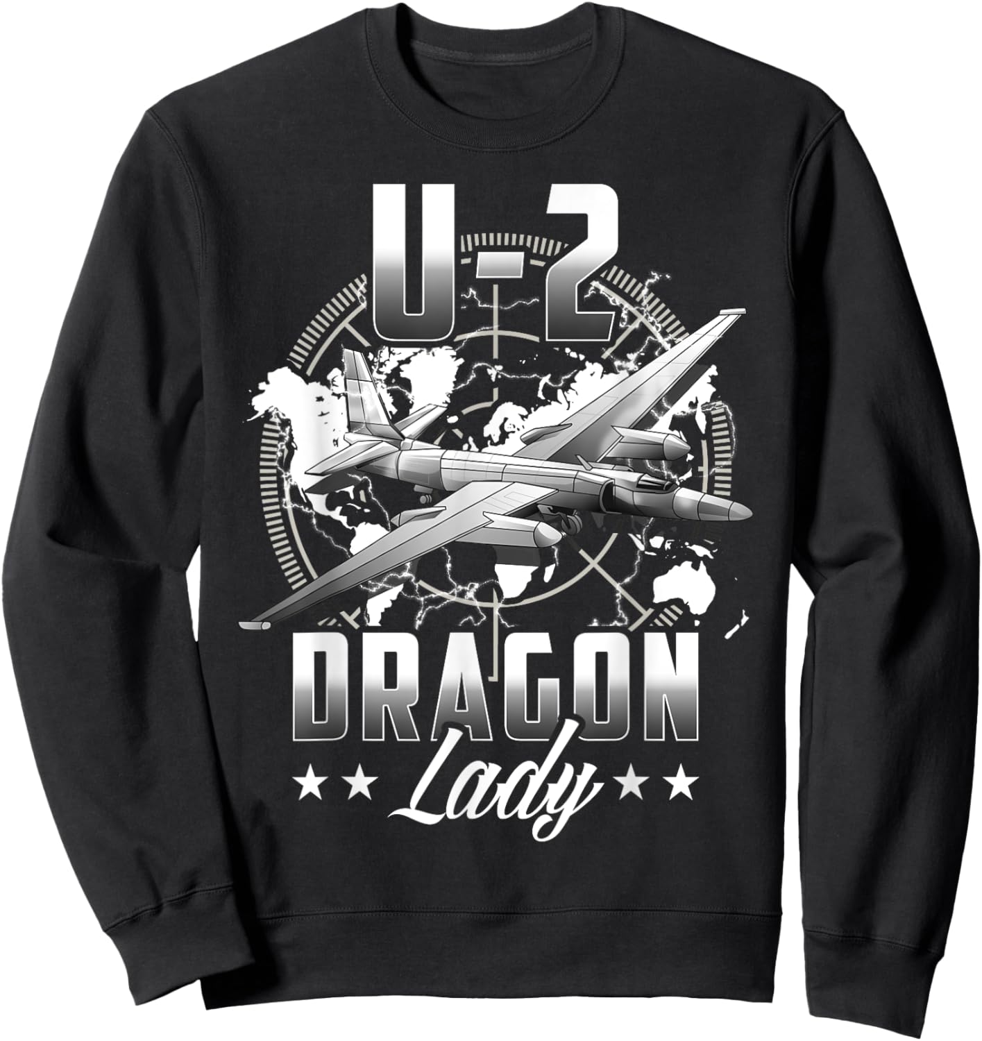 U-2 Dragon Lady Veteran Sweatshirt - Sweatshirt | Black