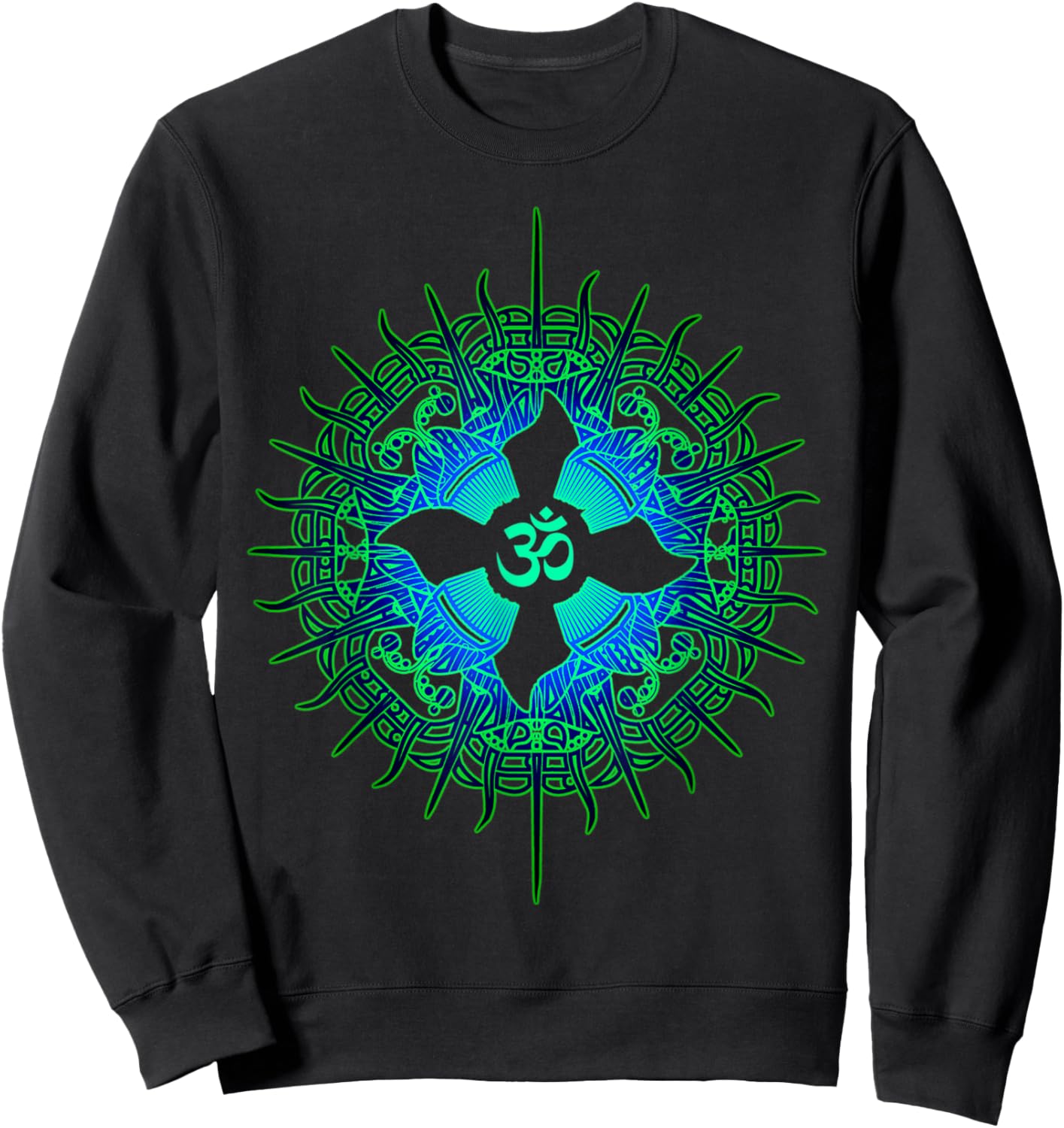 Om Psytrance Goa Psy Rave Psychedelic Festival Present Sweatshirt - Sweatshirt | Black
