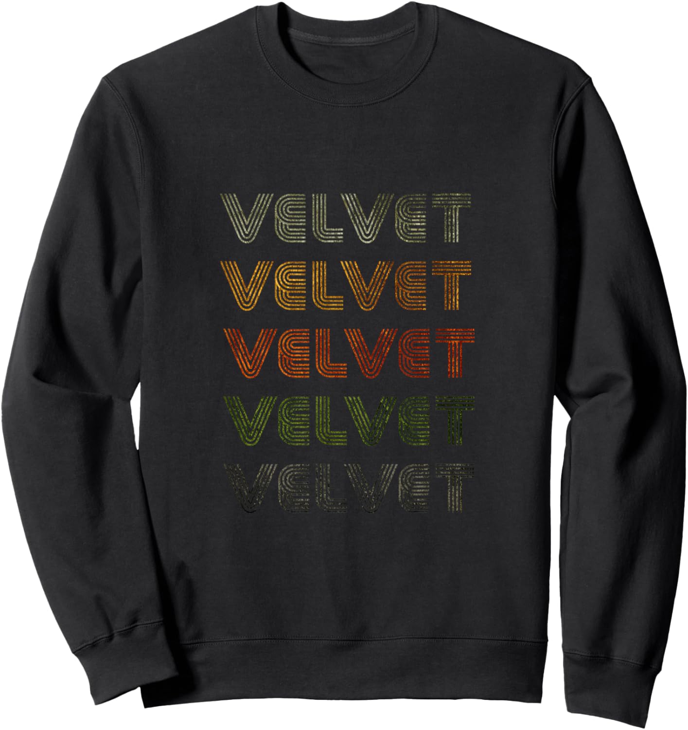 Love Heart Velvet Grunge/Vintage Style Black Velvet Sweatshirt - Sweatshirt | Black