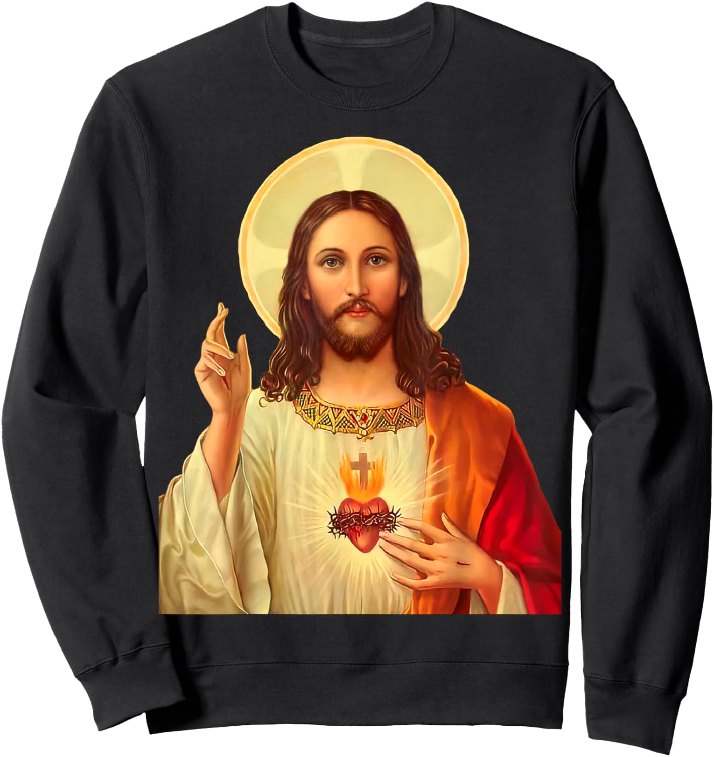 Sacred Heart of Jesus Sweatshirt - Sweatshirt | Black