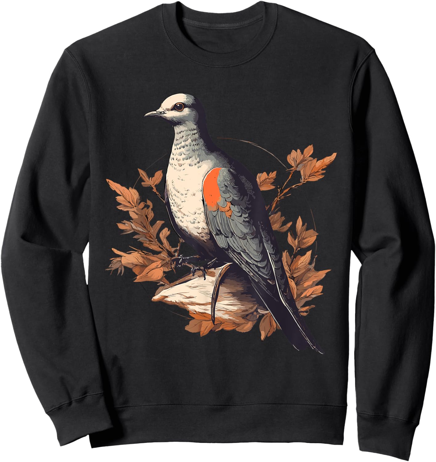 Passenger Pigeon Bird Sweatshirt - Sweatshirt | Black