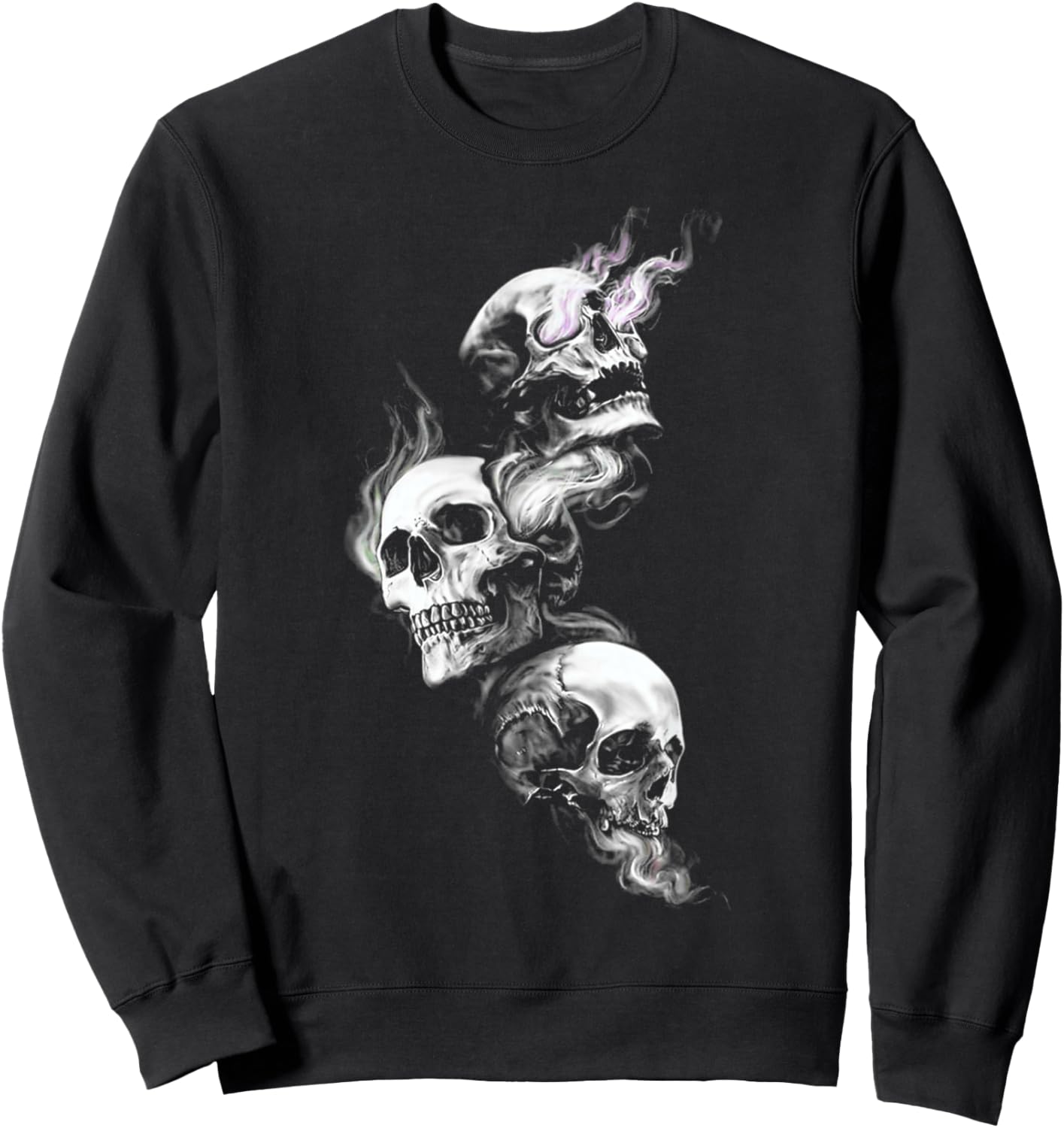 Smoke Skull - See No Evil Hear No Evil Speak No Evil Sweatshirt - Sweatshirt | Black