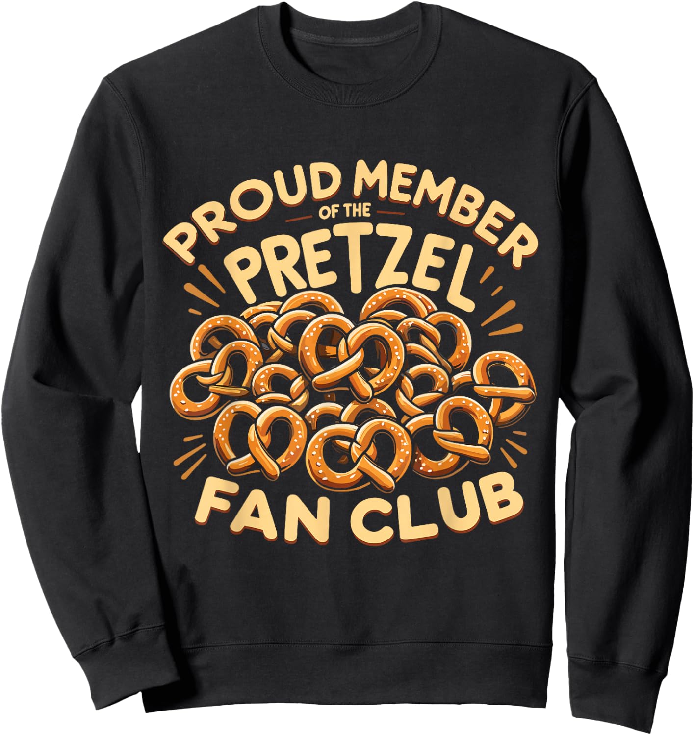 Pretzel German Food Pretzel Lover Sweatshirt - Sweatshirt | Black