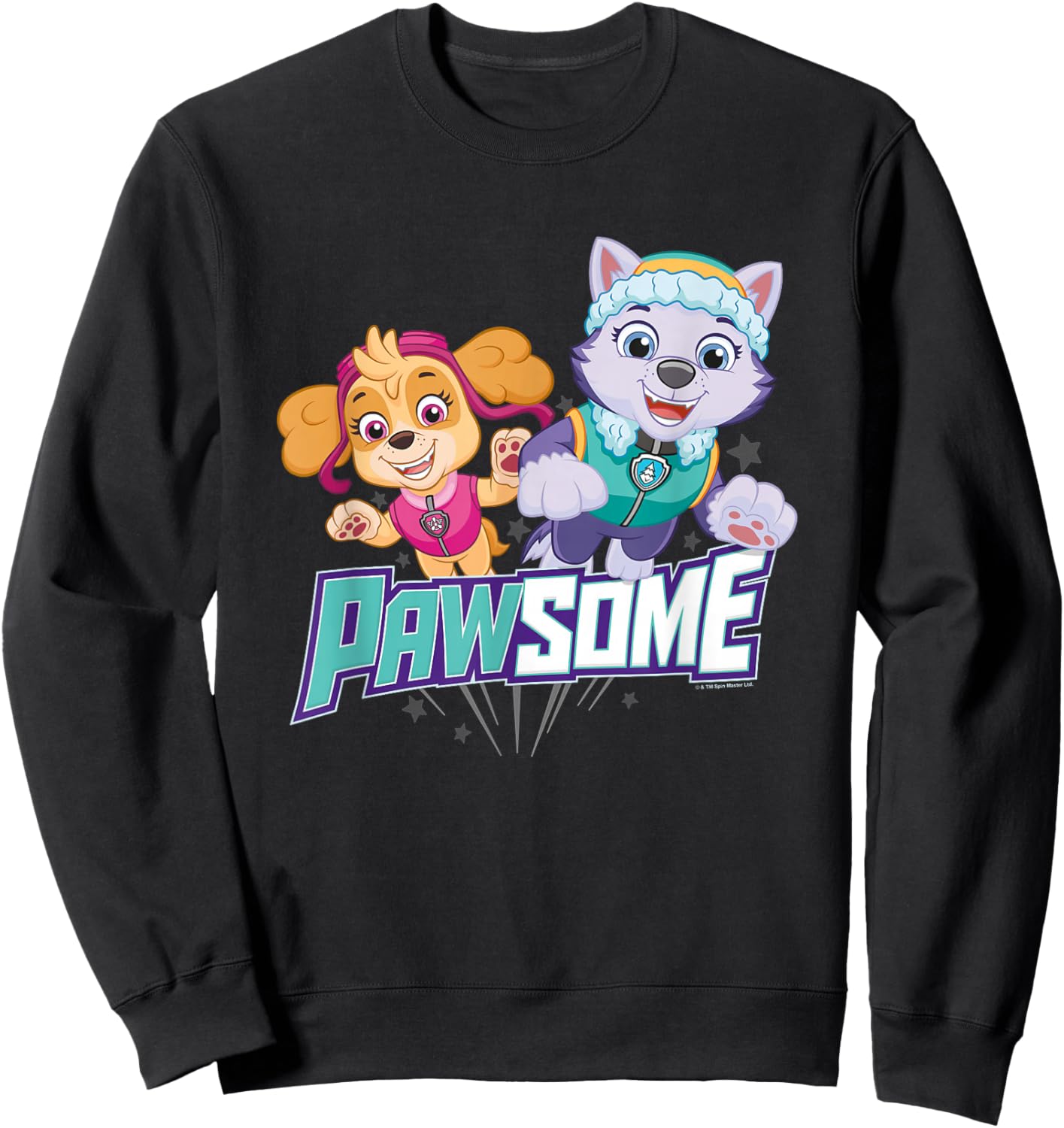 PAW Patrol Pawsome Skye & Everest Sweatshirt - Sweatshirt | Black