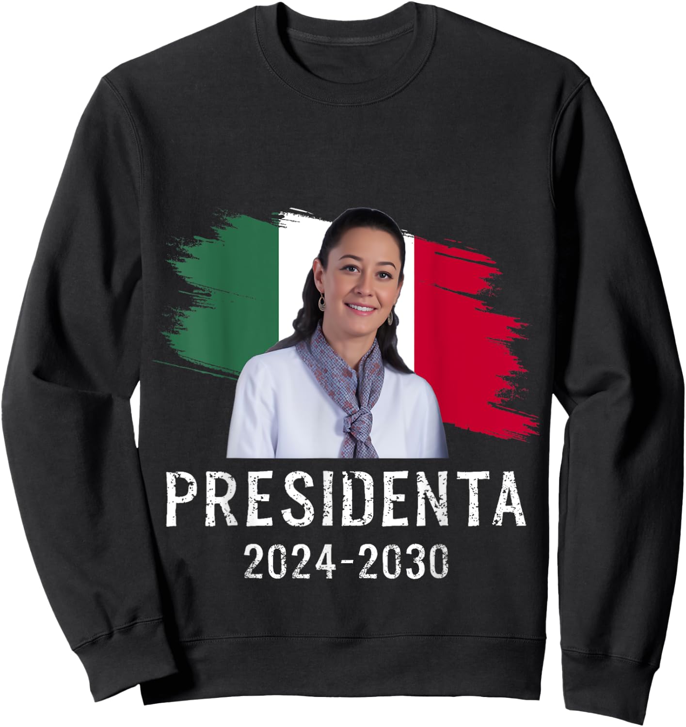 Claudia Sheinbaum Presidenta Mexican President Sweatshirt - Sweatshirt | Black