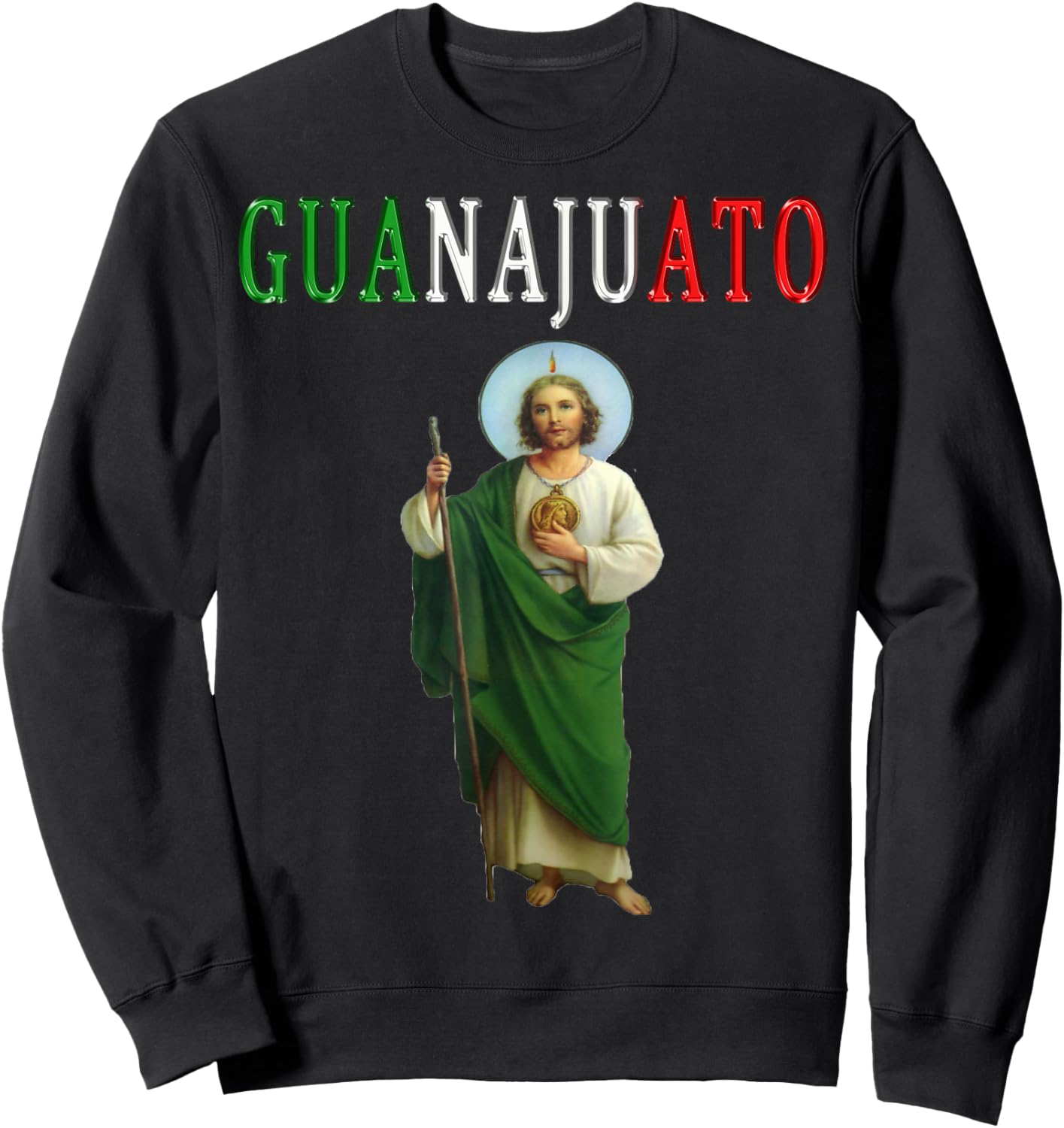 San Judas Tadeo Guanajuato Designs camisa mexican mexico Sweatshirt - Sweatshirt | Black