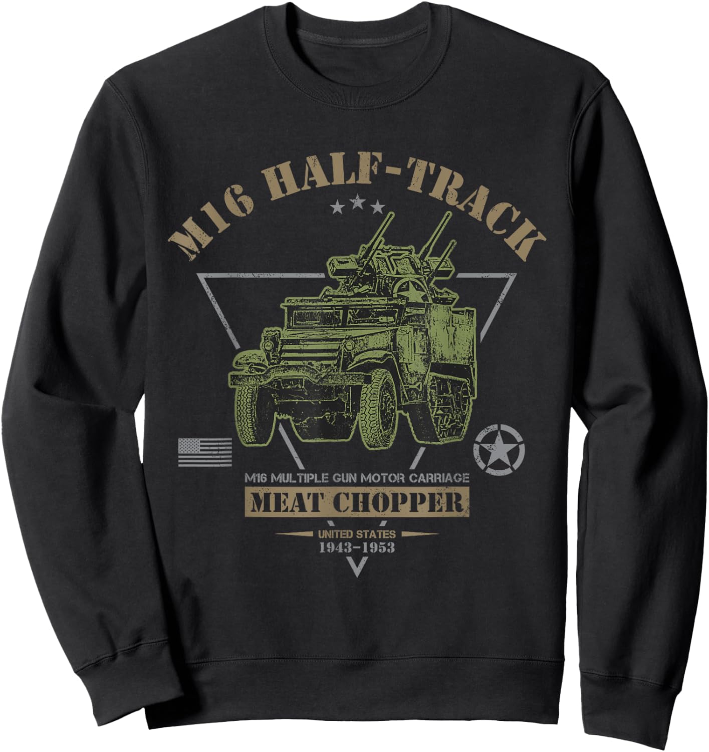 M16 Half-Track "Meat Chopper" MGMC Sweatshirt - Sweatshirt | Black