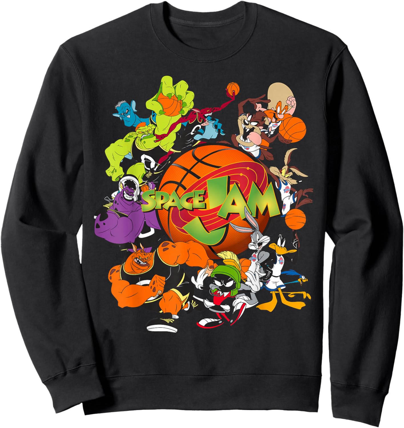Space Jam Monstars and Tune Squad Sweatshirt - Sweatshirt | Black