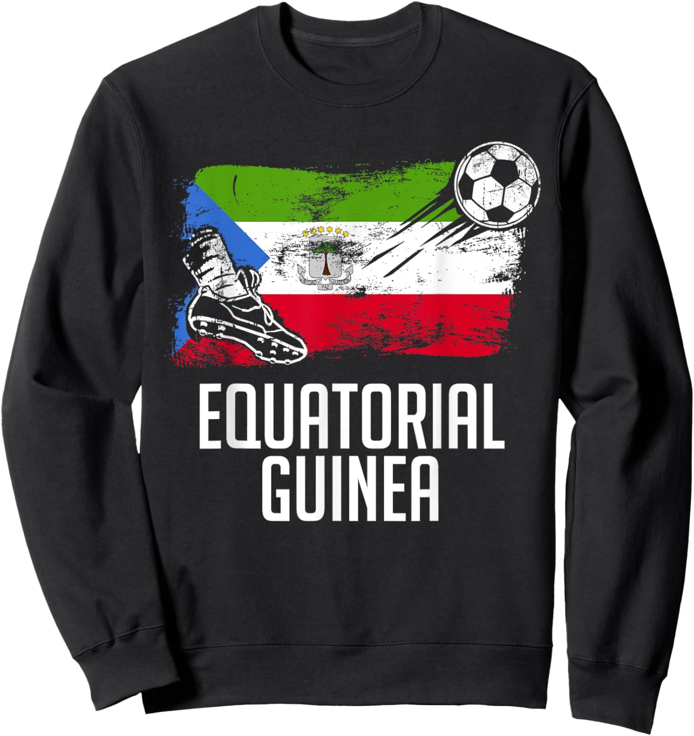 Equatorial Guinea Flag Jersey Guinean Soccer Team Sweatshirt - Sweatshirt | Black