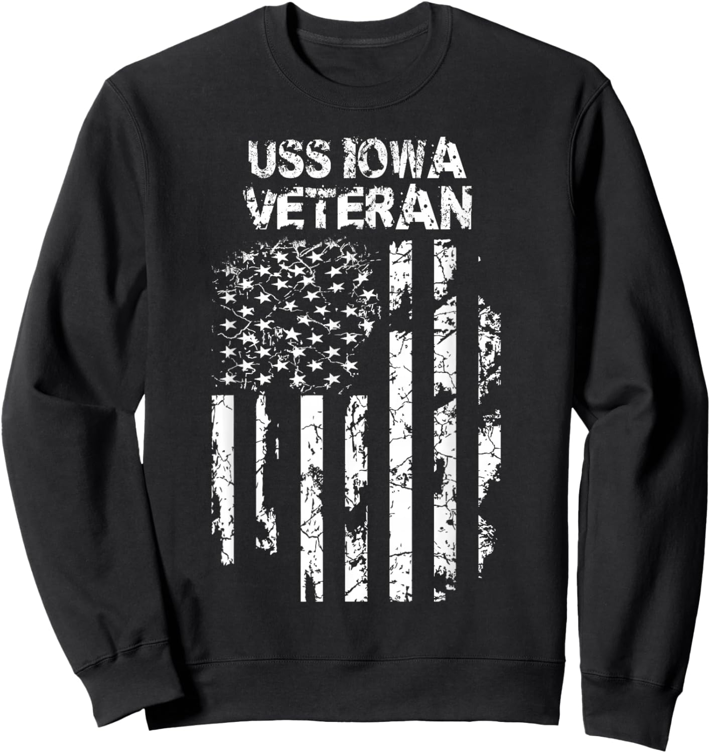 USS Iowa Veteran Sweatshirt - Sweatshirt | Black