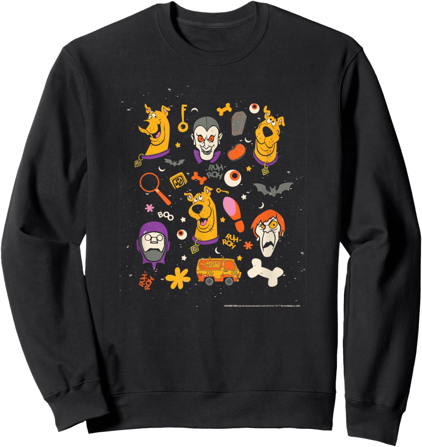 Scooby-Doo Halloween Monster Icons Sweatshirt - Sweatshirt | Black