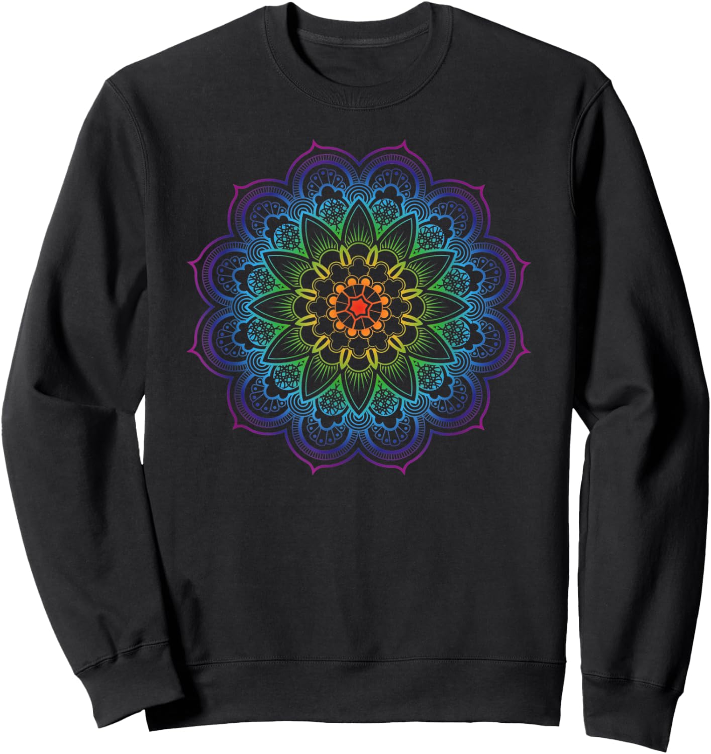 Qi Gong Chi Gong Yoga Mandala Sweatshirt - Sweatshirt | Black