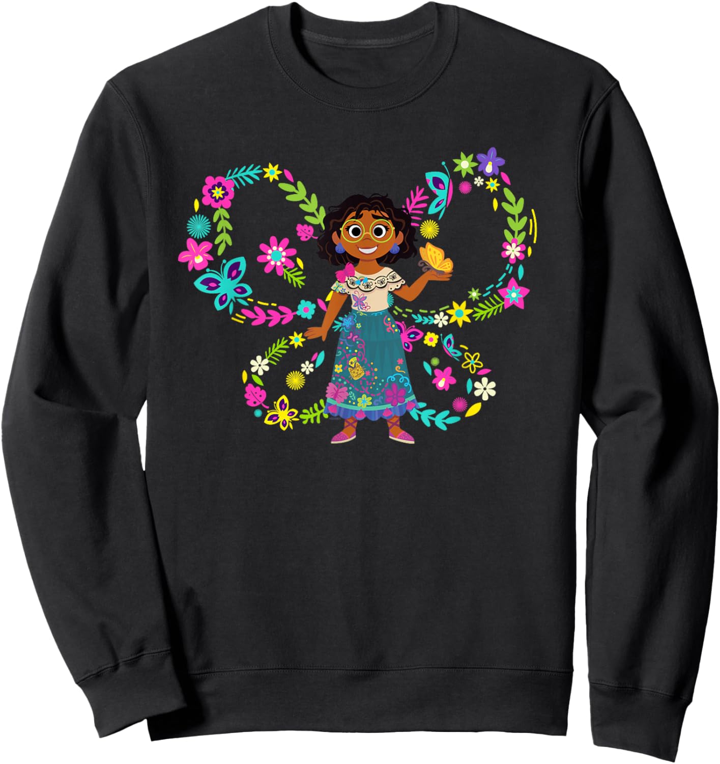 Disney Encanto Mirabel Madrigal Big Butterfly Sweatshirt - Sweatshirt | Black