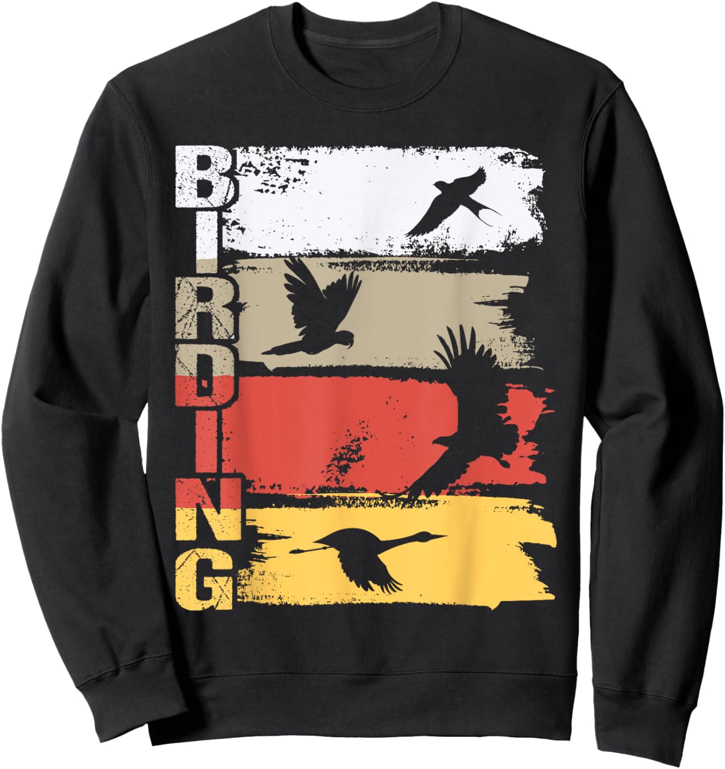 Birding - Bird Watching Birder Bird Watcher Bird Lover Sweatshirt - Sweatshirt | Black