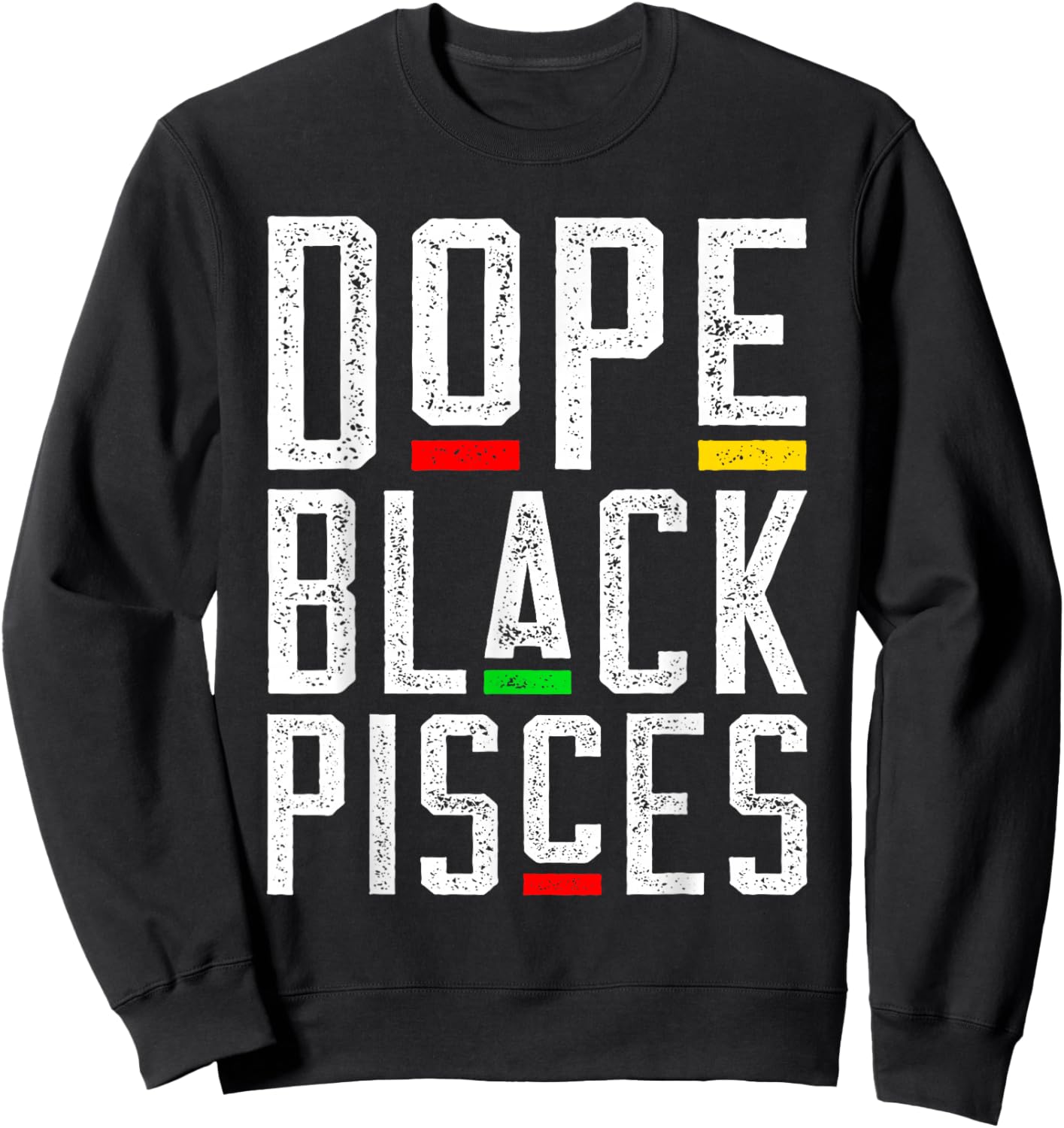 Dope Black Pisces Zodiac Sign Astrology Sweatshirt - Sweatshirt | Black