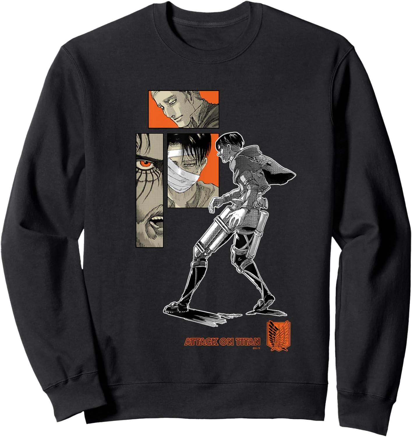 Commemoration of completion My Purpose Attack on Titan Sweatshirt - Sweatshirt | Black