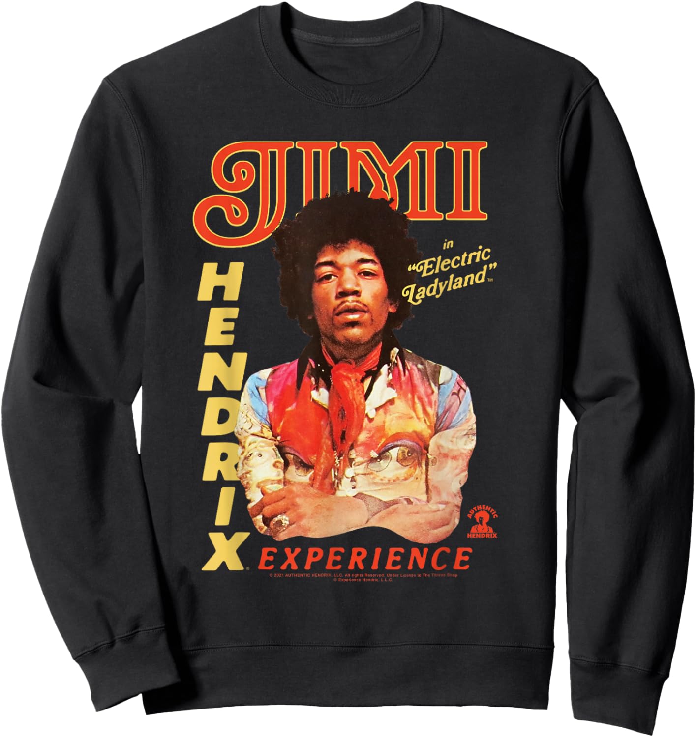 Jimi Hendrix Electric Ladyland Sweatshirt - Sweatshirt | Black