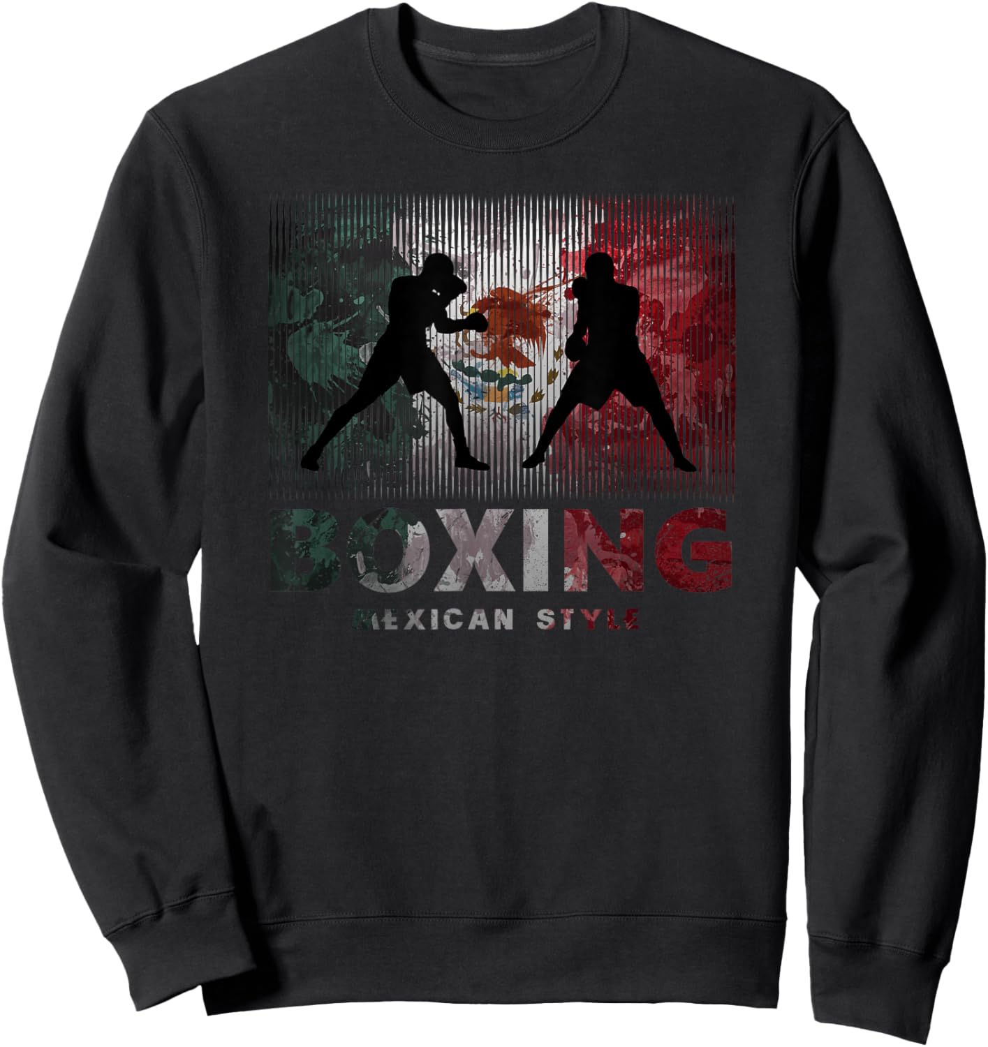 Mexican Vintage Style Boxing Great for a Boxer Sweatshirt - Sweatshirt | Black