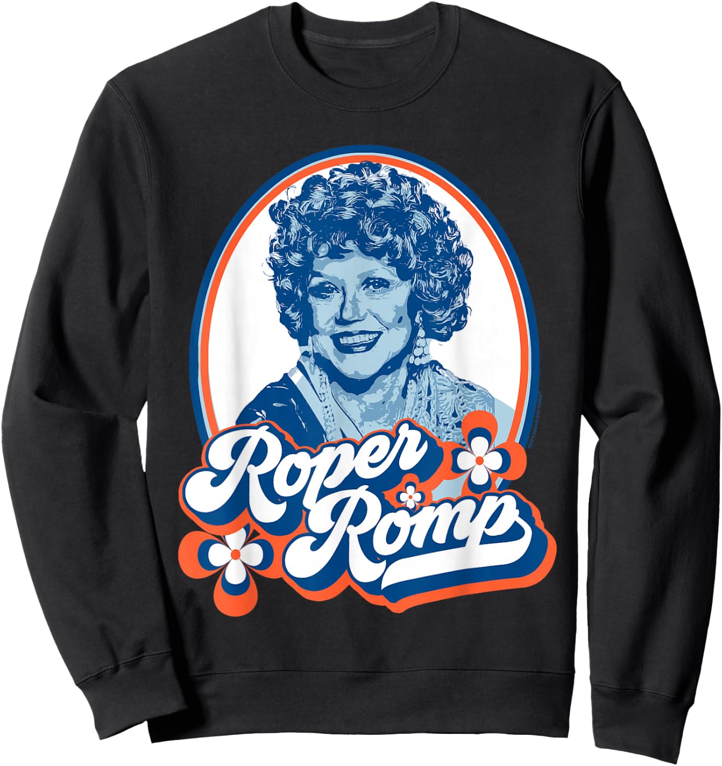 Roper Romp! Mrs. Helen Roper Three's Company Retro Sweatshirt - Sweatshirt | Black