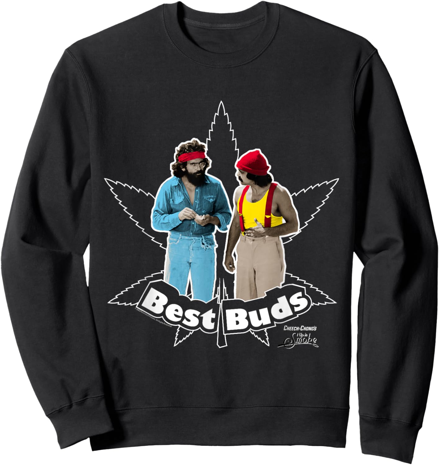 Cheech and Chong's Up in Smoke Best Buds Sweatshirt - Sweatshirt | Black