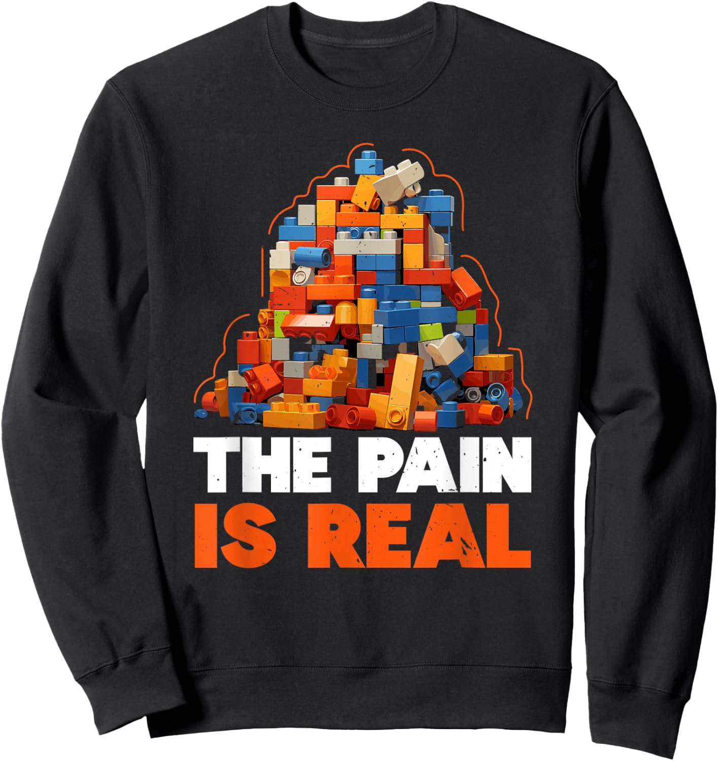 Master Builder Bricks Blocks Play Toys Sweatshirt - Sweatshirt | Black