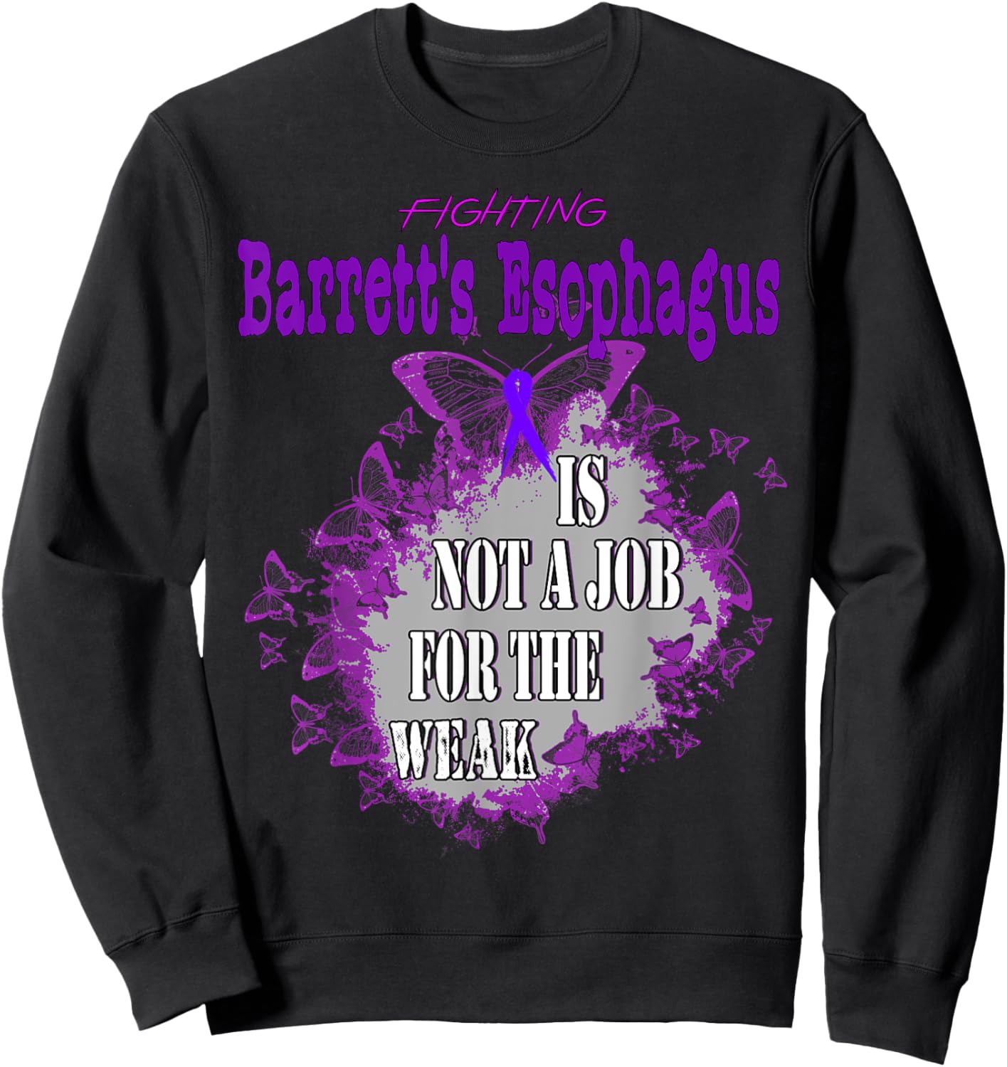 Barrett's Esophagus Awareness Sweatshirt - Sweatshirt | Black