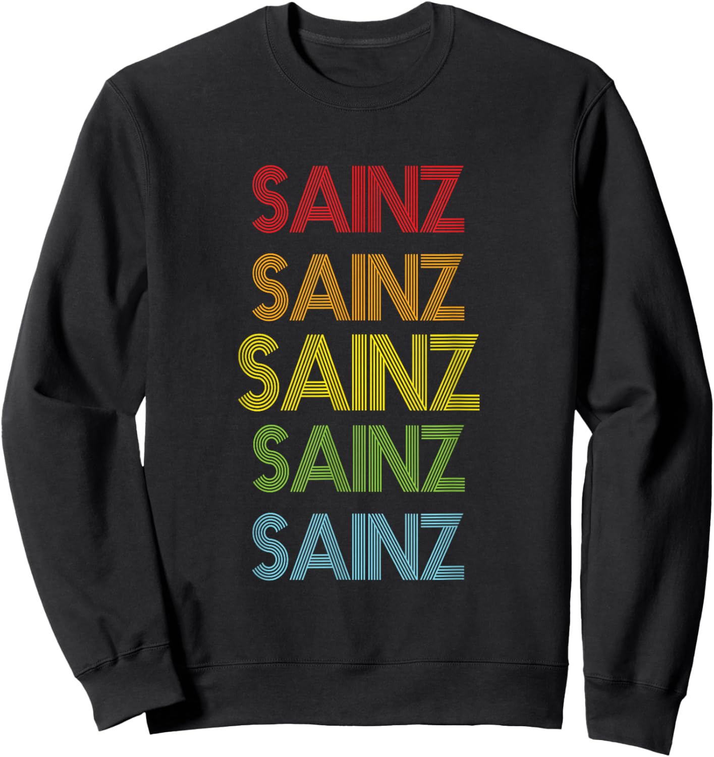 Sainz Name Sweatshirt - Sweatshirt | Black