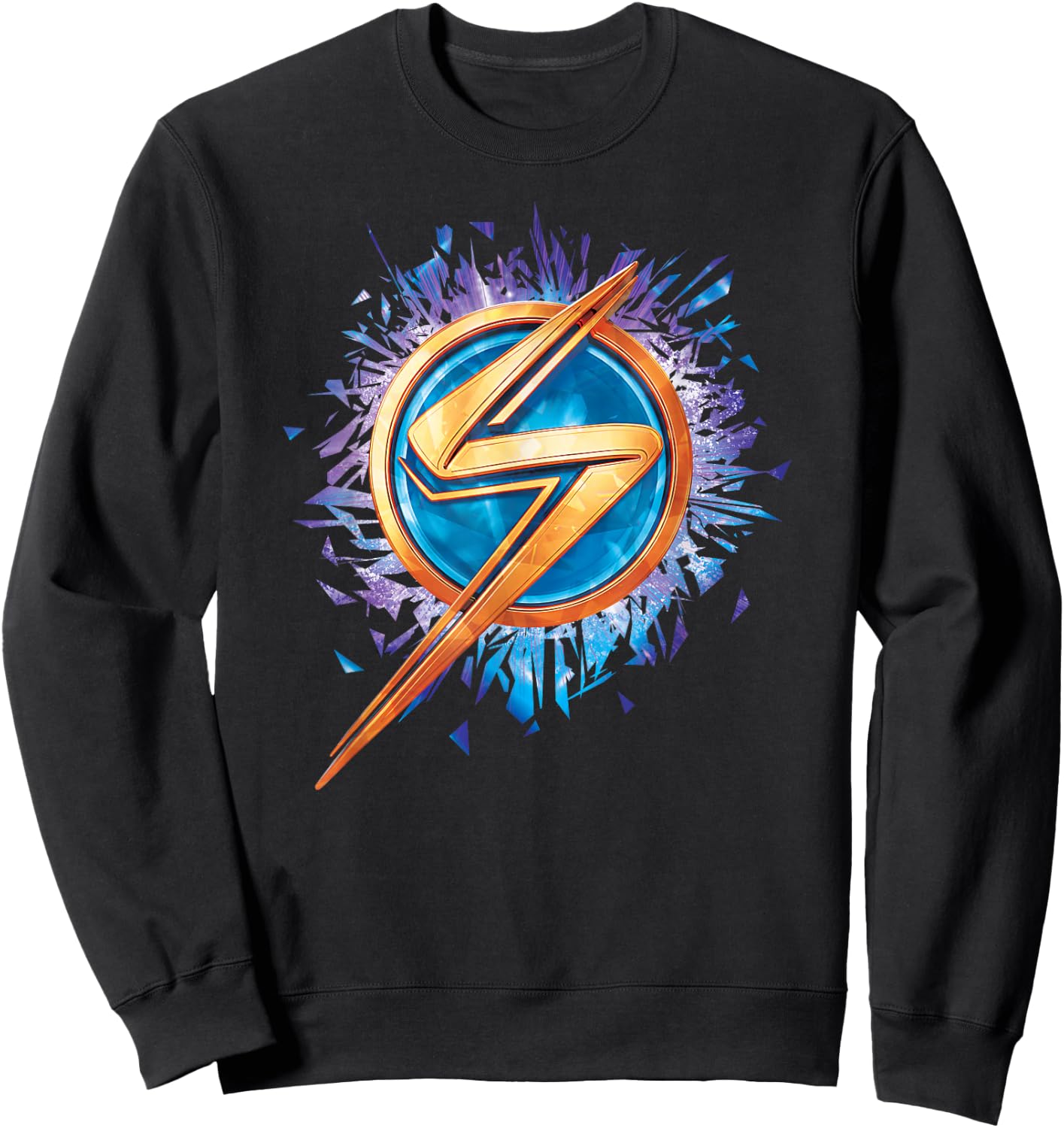 Marvel Ms. Marvel Lightning Bolt Icon Sweatshirt - Sweatshirt | Black