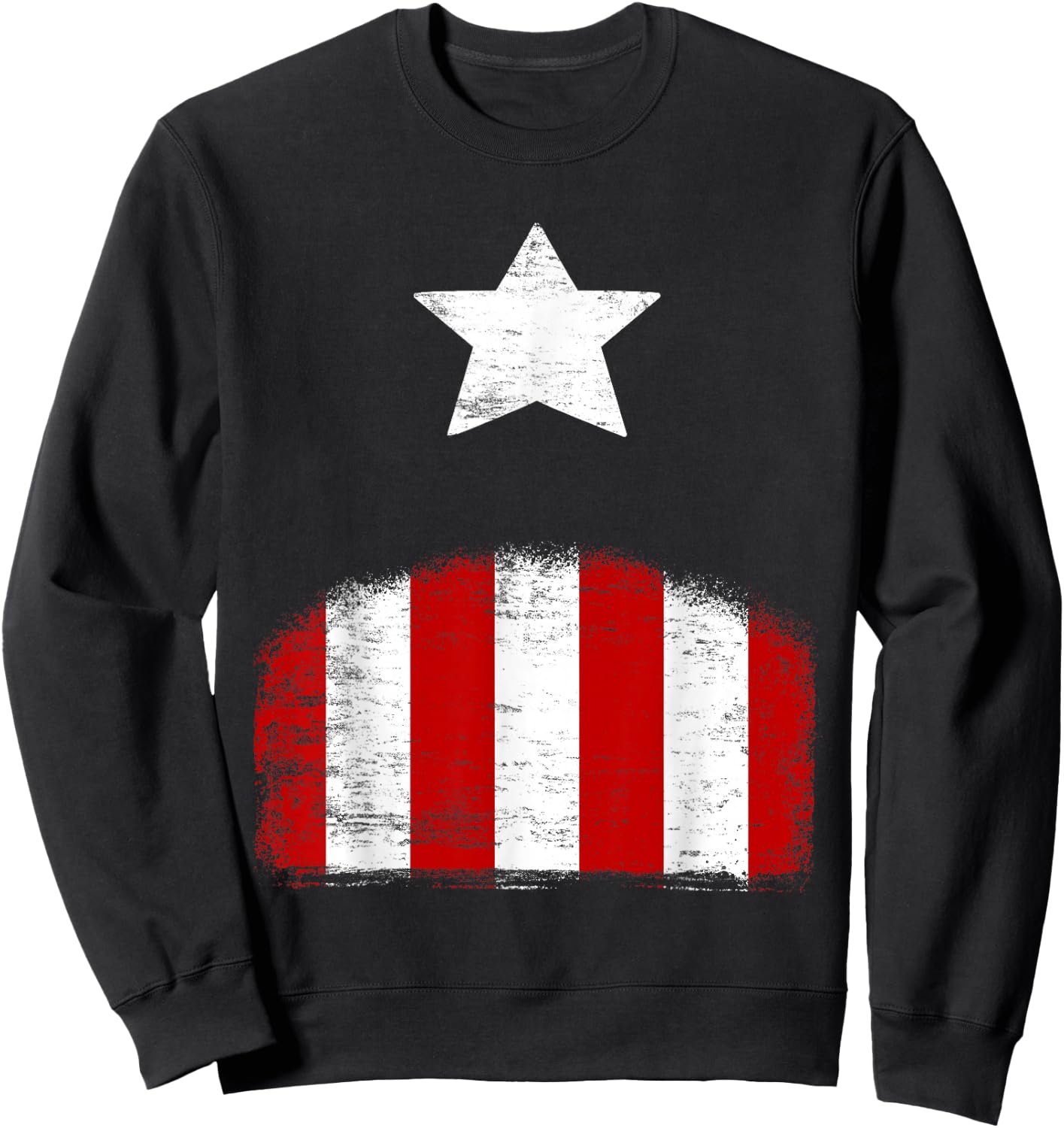 Marvel Captain America Classic Avengers Halloween Costume Sweatshirt - Sweatshirt | Black