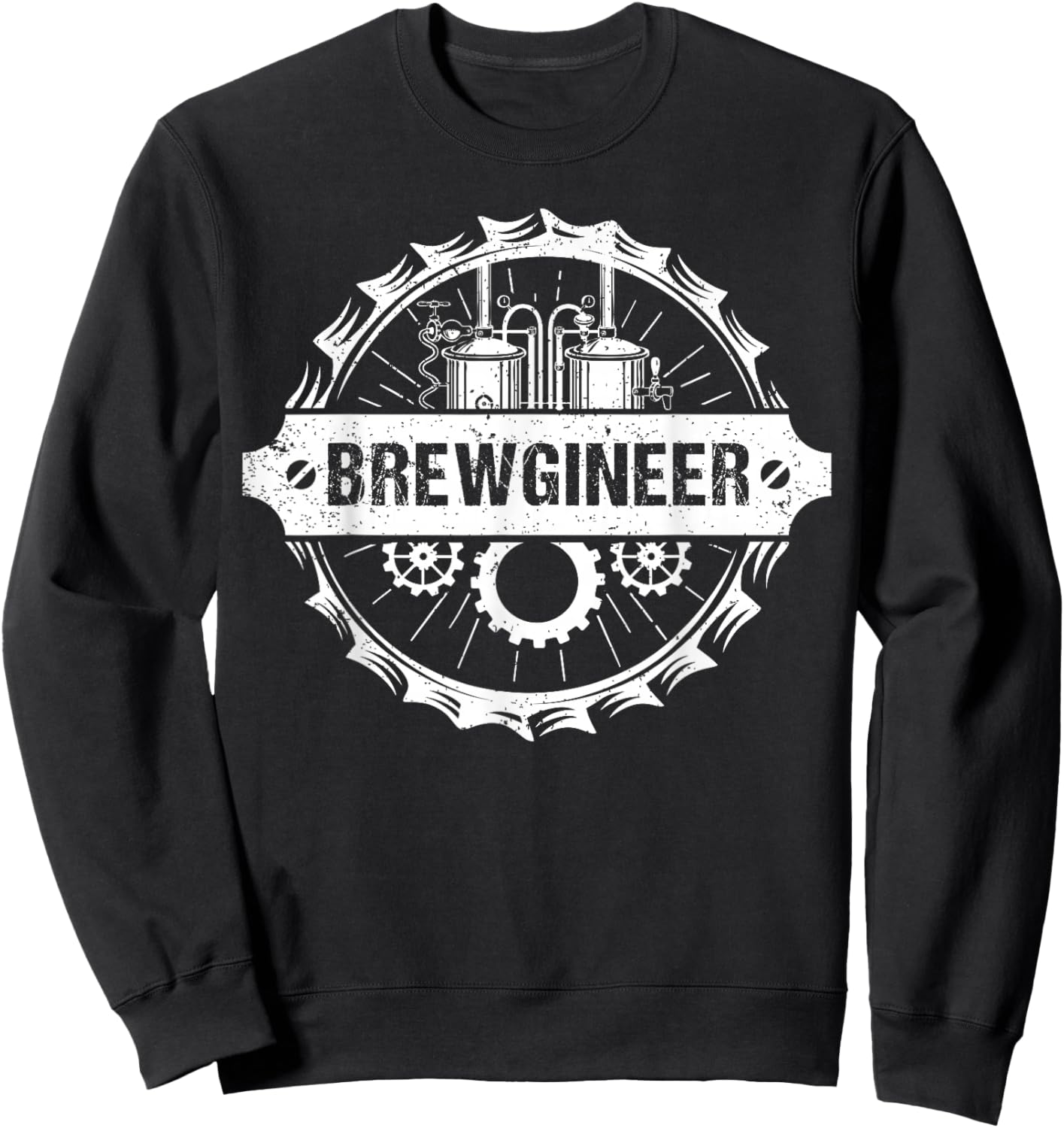 Brewgineer Beer Brewer Beergineer Homebrew Sweatshirt - Sweatshirt | Black