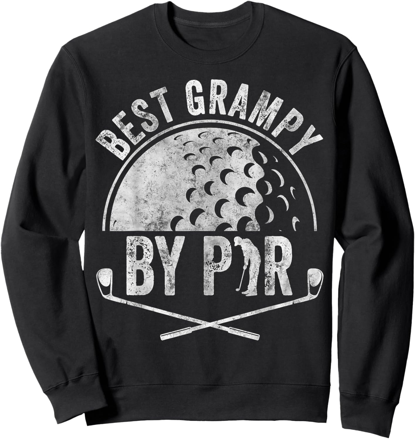 Best Grampy By Par Shirt Golf Lover Sports Golf Golfer Sweatshirt - Sweatshirt | Black