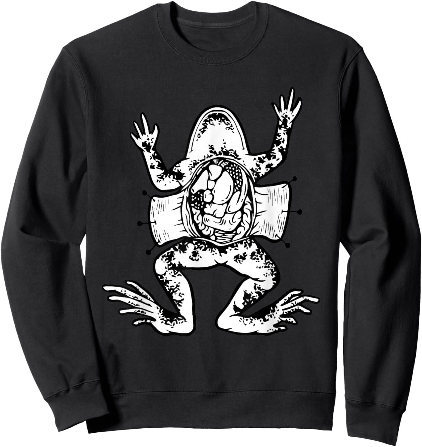 Frog Dissection Herpetologist Biology Teacher Cute Frog Women Sweatshirt - Sweatshirt | Black