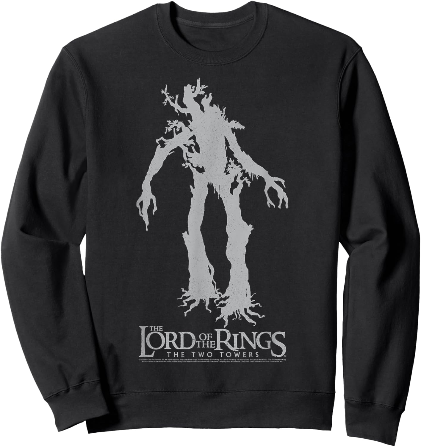 Lord Of The Rings Ents Silhouette Logo Sweatshirt - Sweatshirt | Black