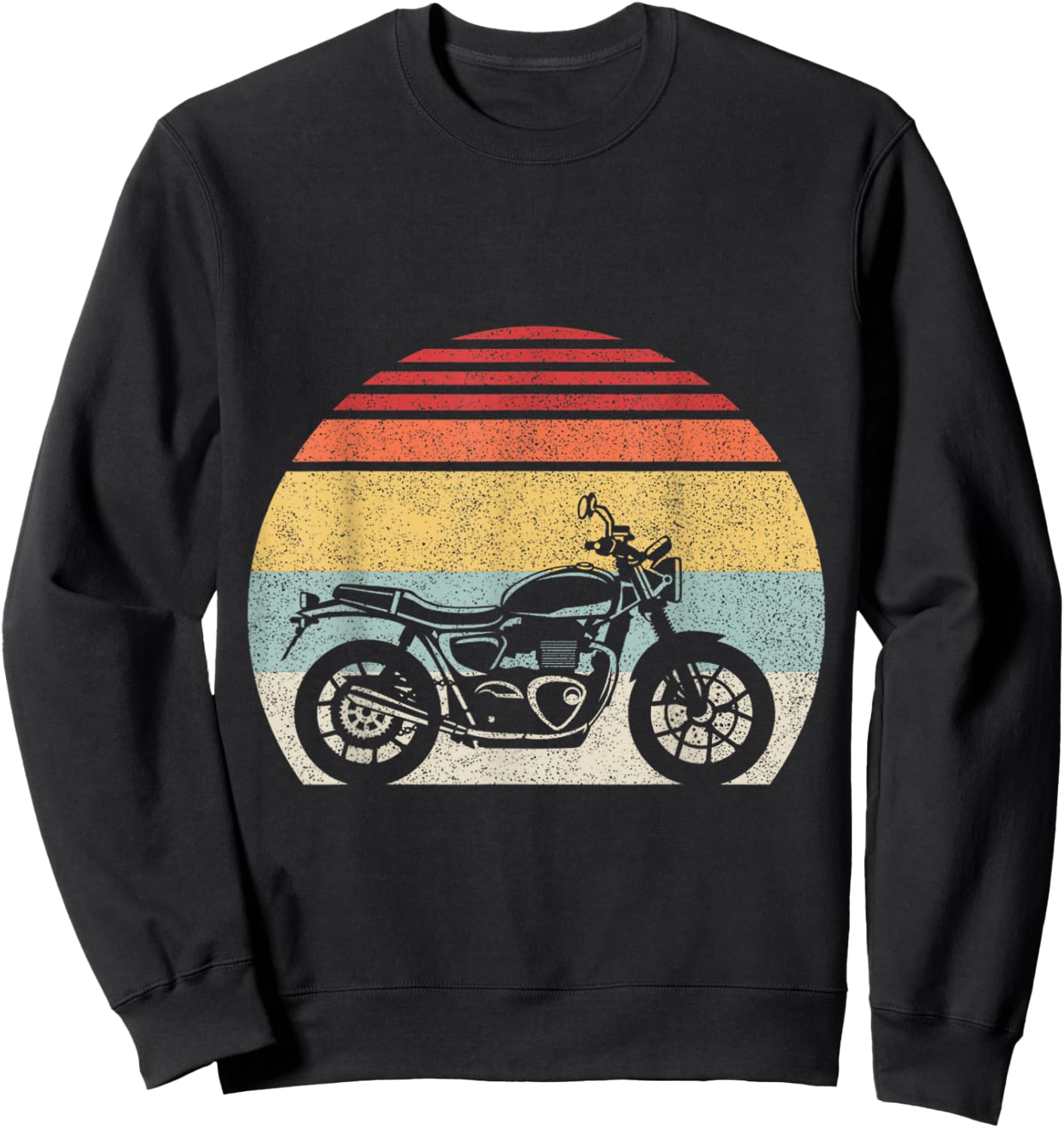 Retro Vintage Motorcycle Sweatshirt - Sweatshirt | Black