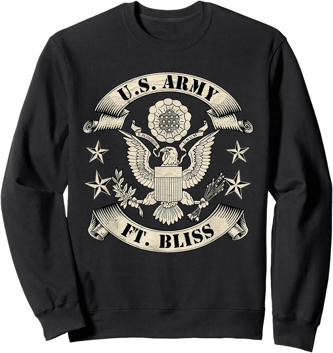 Fort Bliss Army Base Ft Bliss Texas Tx 1st Armored Division Sweatshirt - Sweatshirt | Black