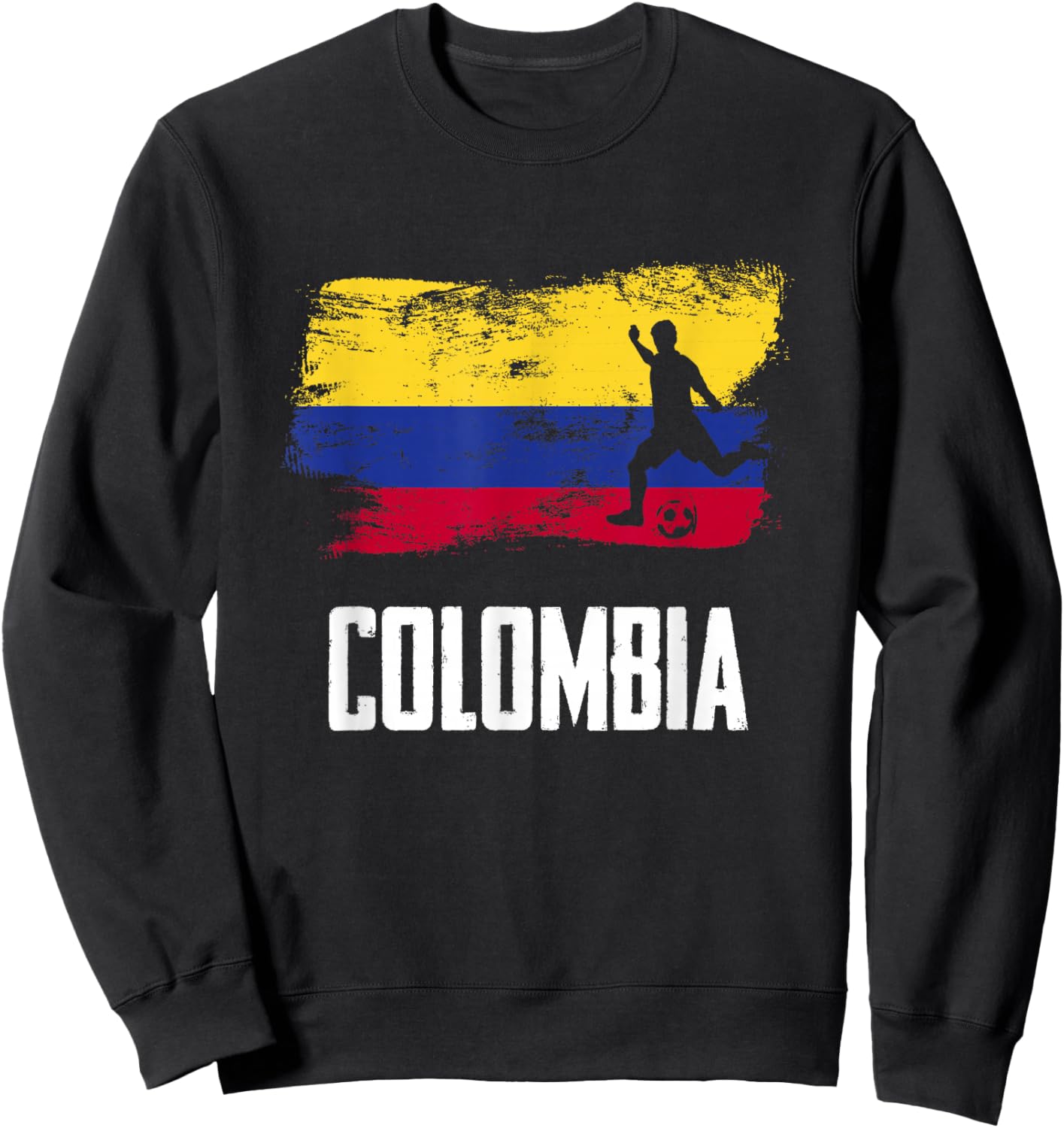 Colombia Flag Jersey Colombian Soccer Team Colombian Sweatshirt - Sweatshirt | Black