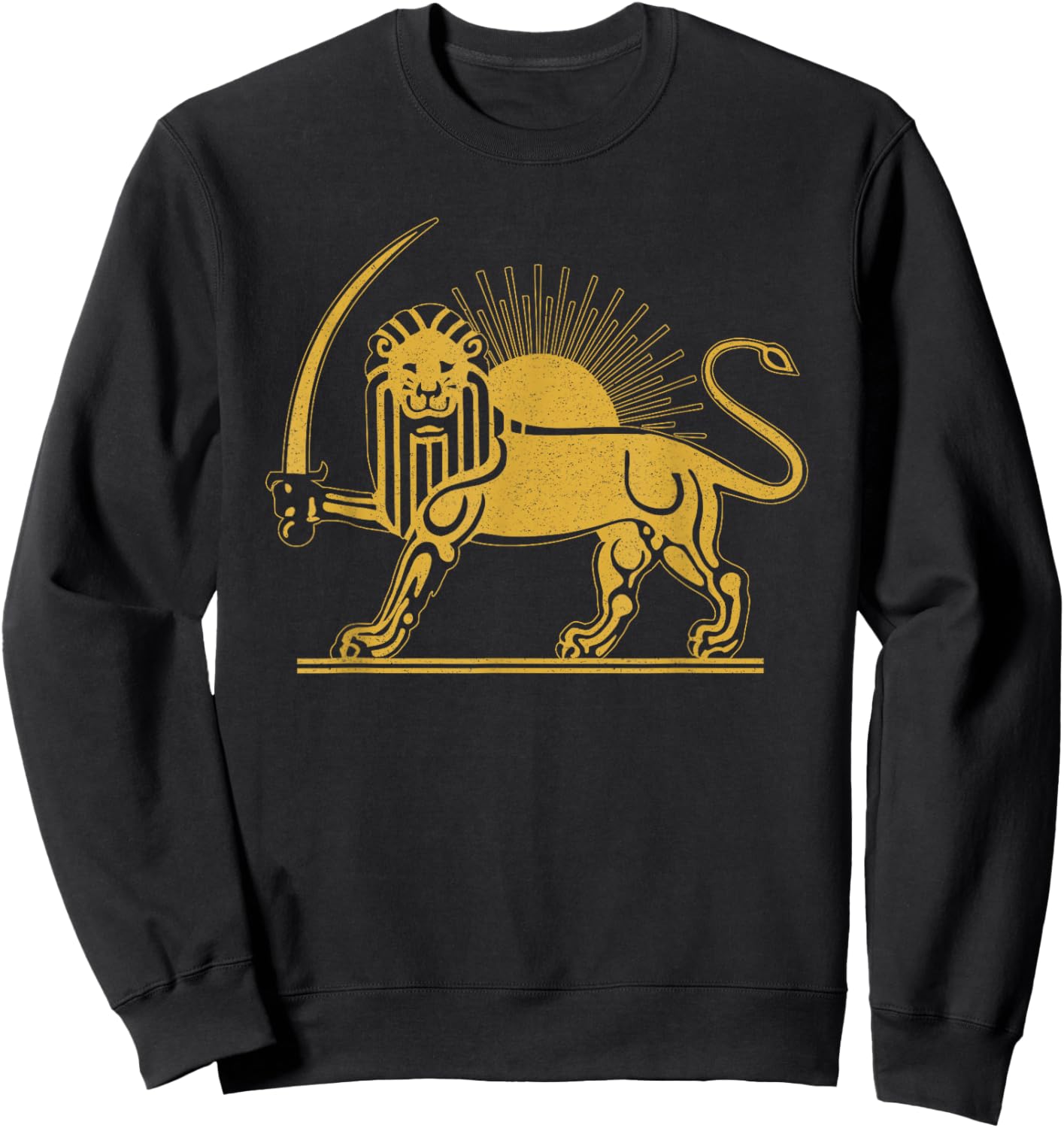 Iran Persis Persia Persian Fars Iranian Lion Sun Sweatshirt - Sweatshirt | Black
