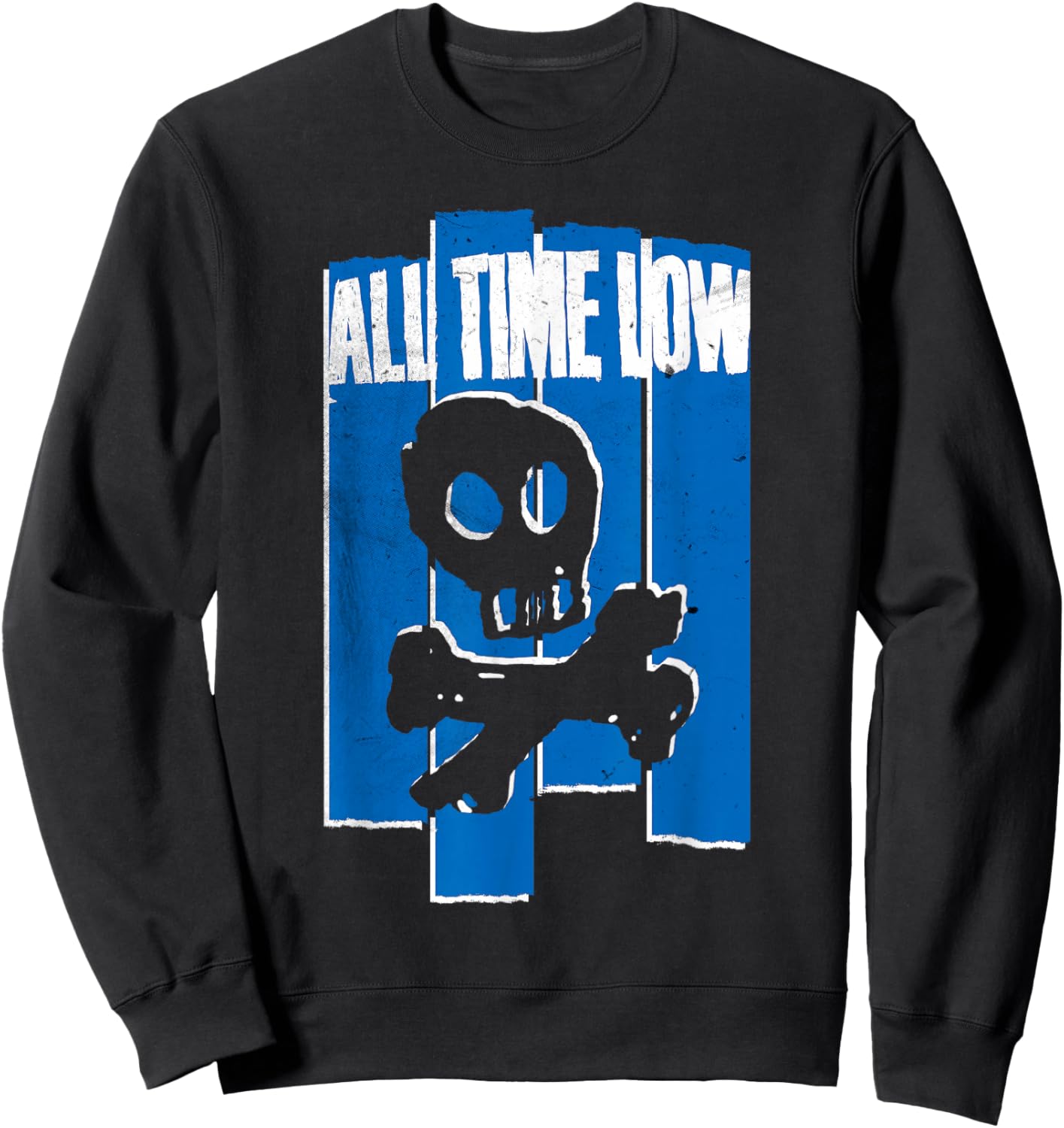 All Time Low Skully Lines - Women's Classic Fit Black Solid - Small Sweatshirt - Sweatshirt | Black