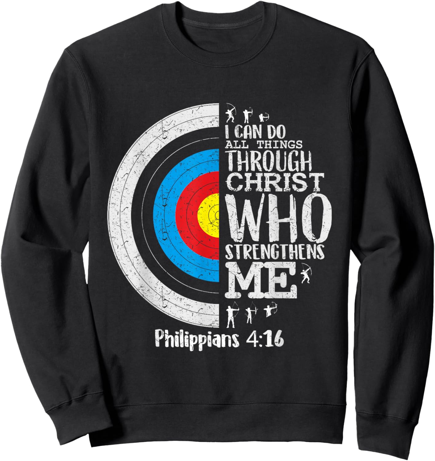 Cute Archery Shirts Archery Shirt For Girls Philippians 4 16 Sweatshirt - Sweatshirt | Black