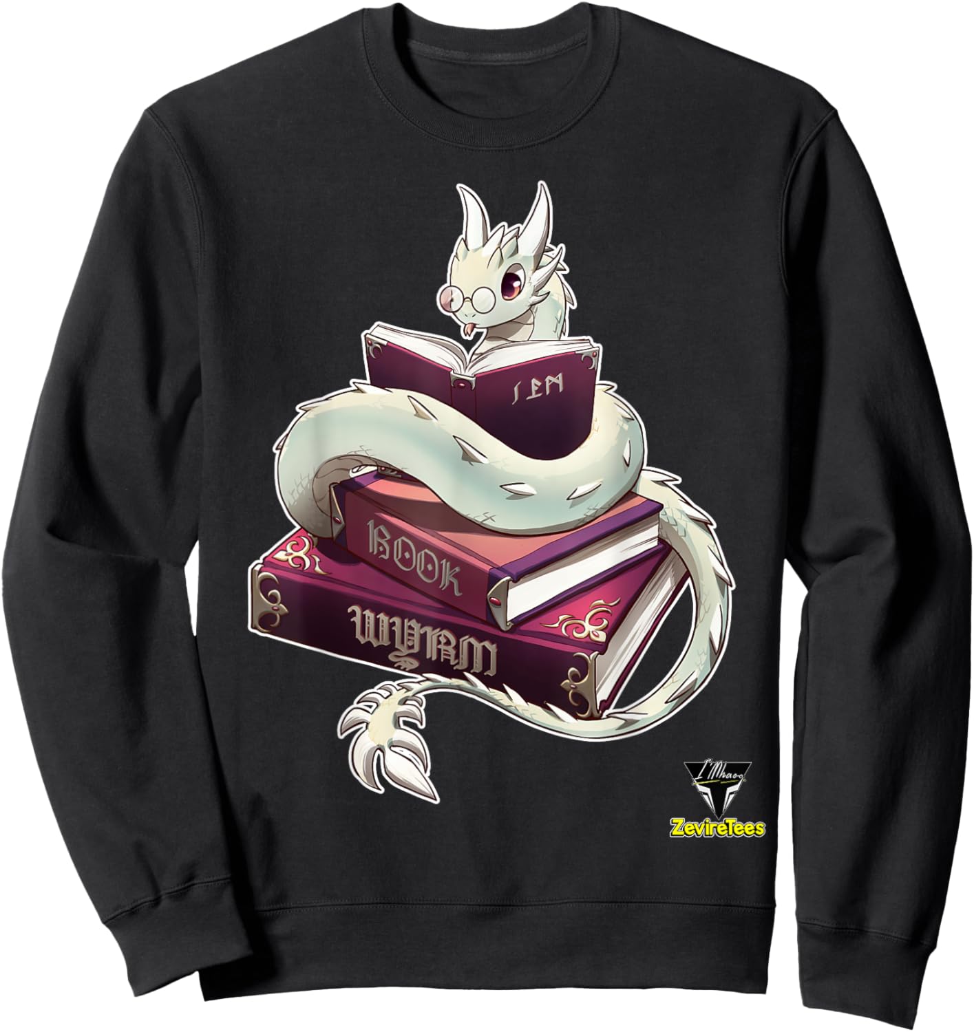 Book Wyrm Sweatshirt - Sweatshirt | Black
