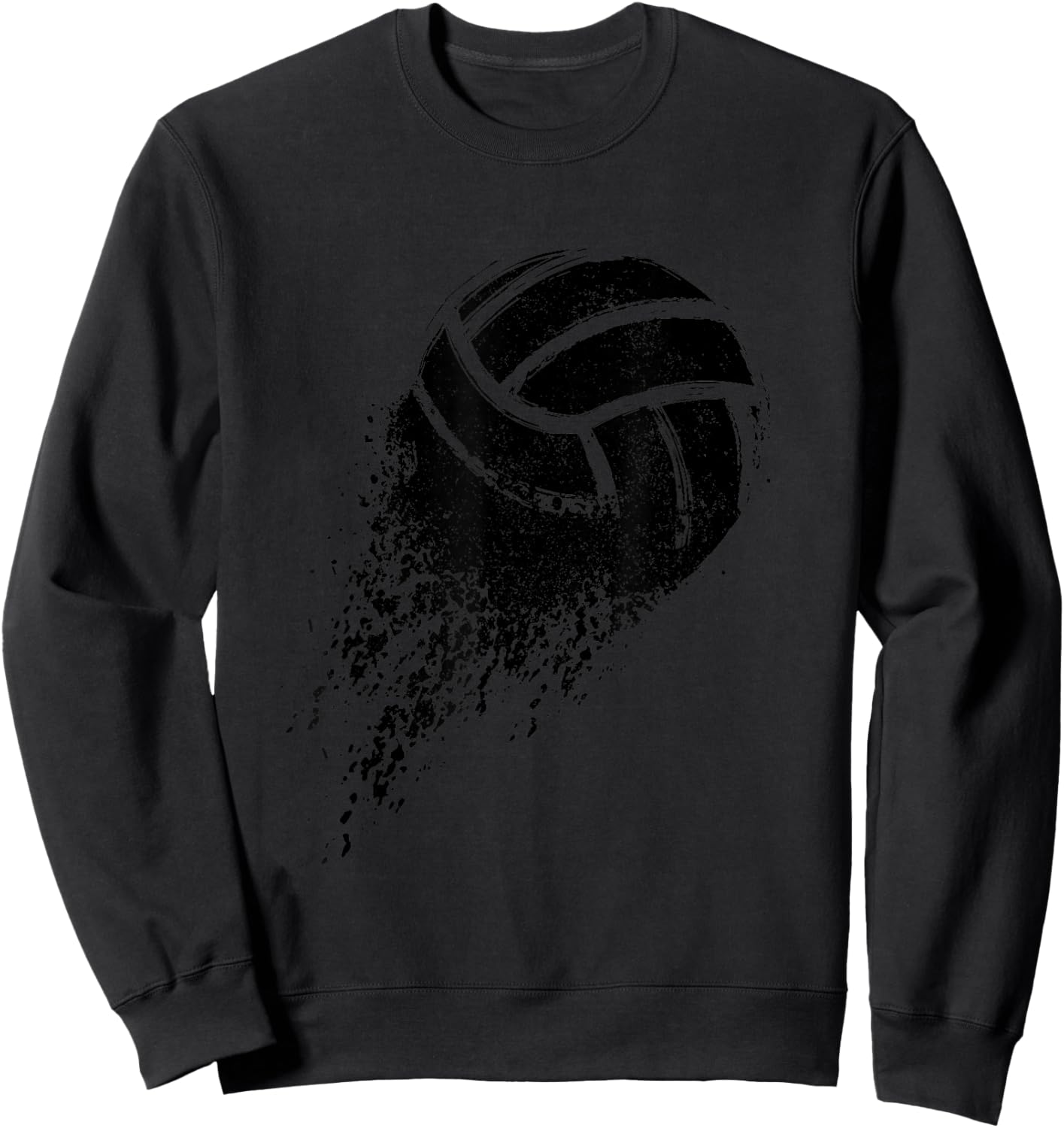 Volleyball Vintage Retro Sport Volleyball Player Sweatshirt - Sweatshirt | Black